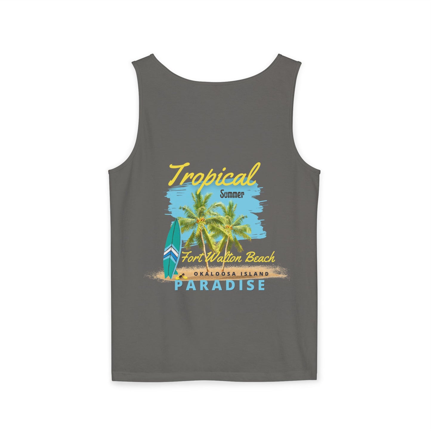Tropical (FWB) Summer Tank Top (Back)