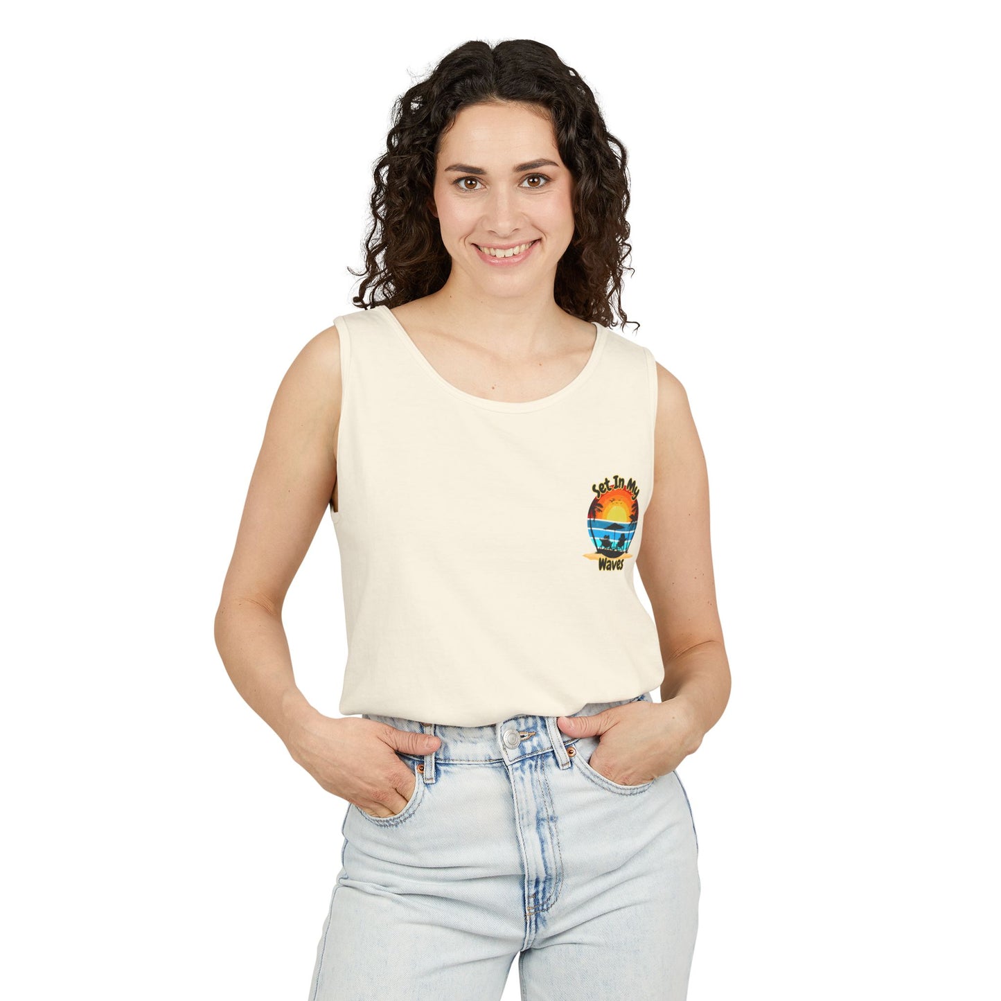 "Set In My Waves" Tropical Paradise Tank Top