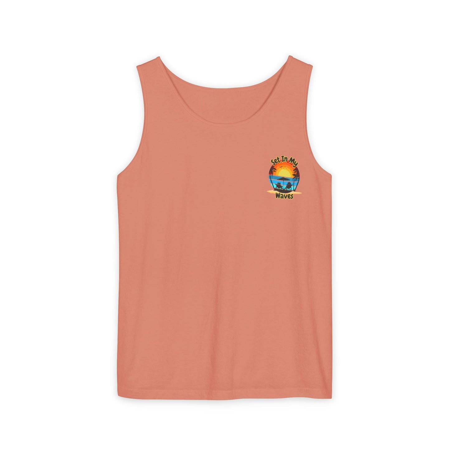 "Set In My Waves" Tropical RETRO Paradise Tank Top(Light Colors)