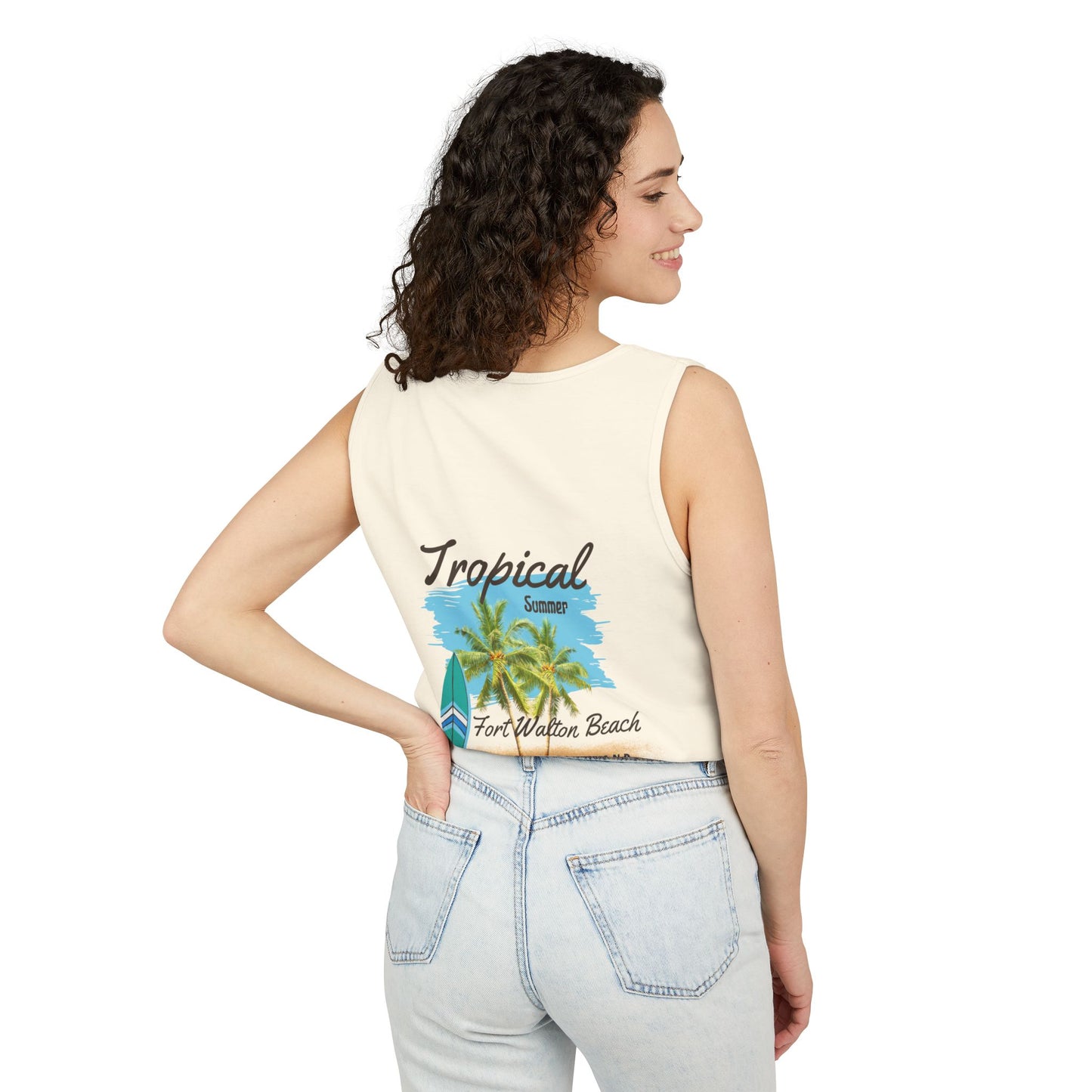 Tropical Paradise Tank Top(Print on Front/Back)