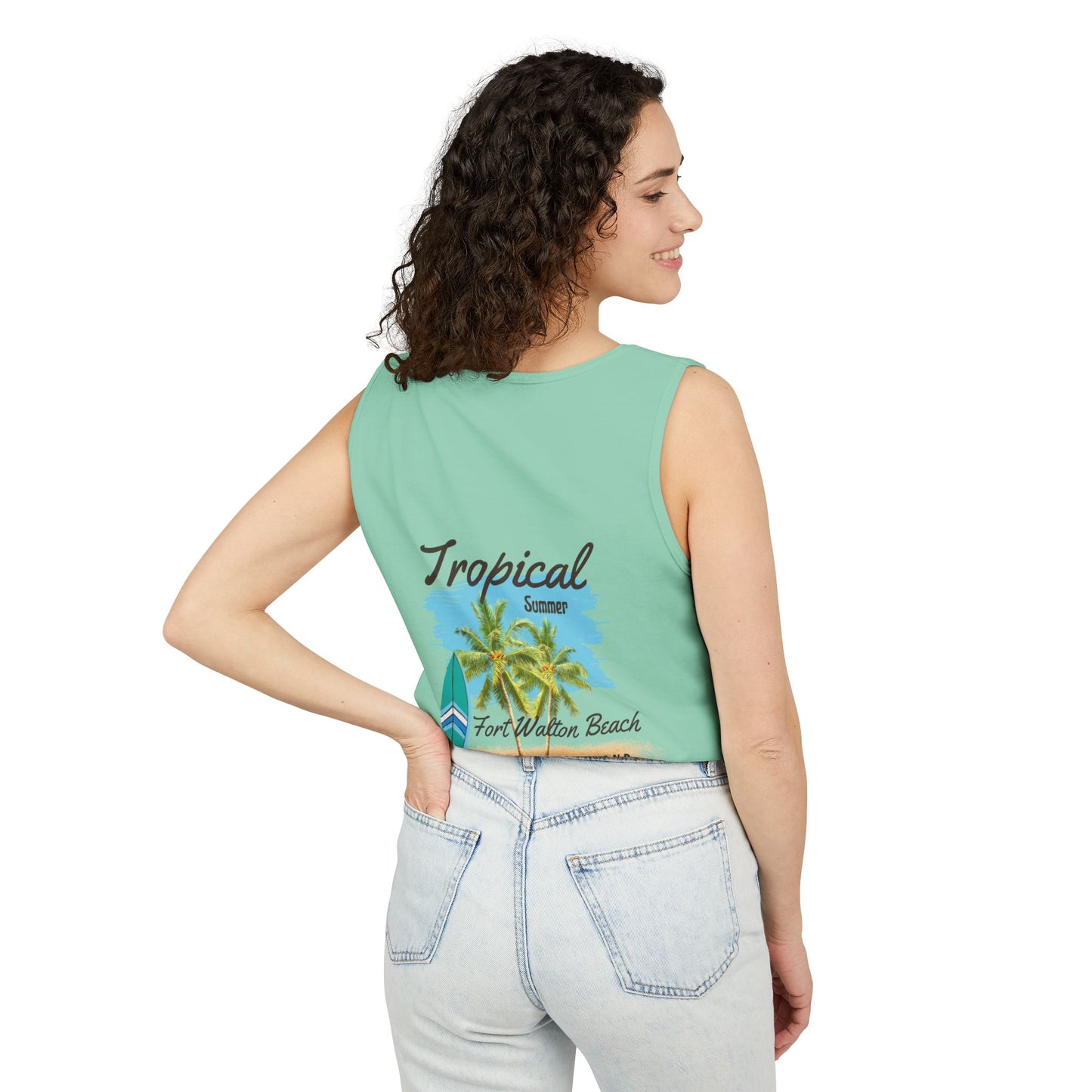 Tropical Paradise Tank Top(Print on Front/Back)
