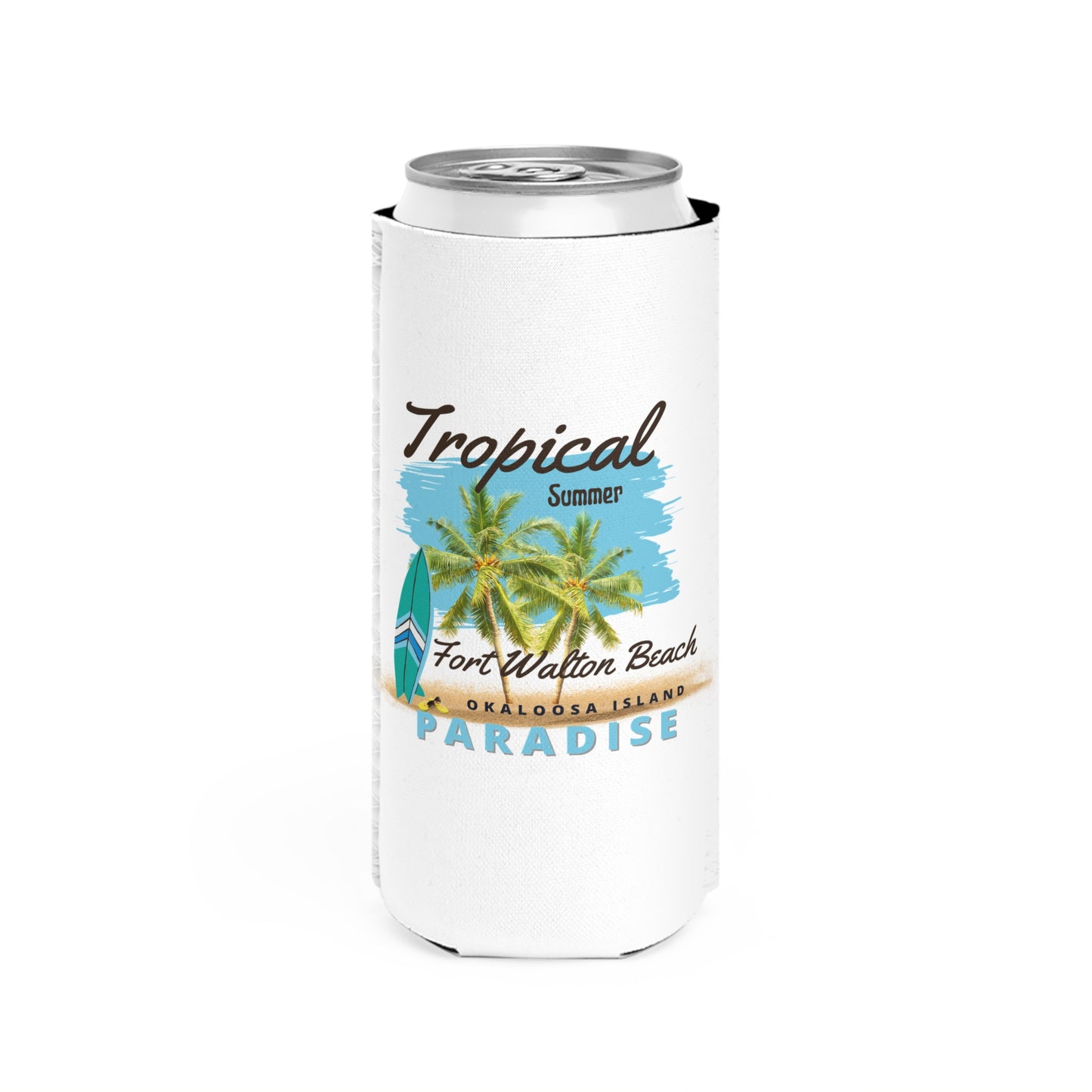 Tropical Summer Slim Can Cooler(FWB/Destin}