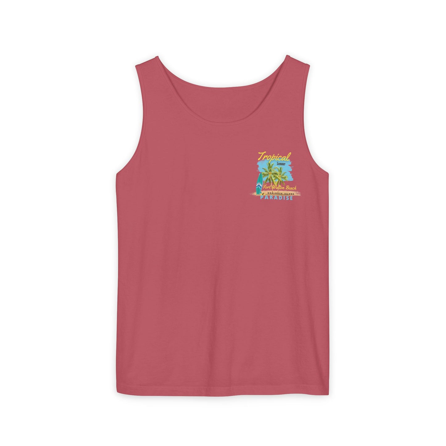 Tropical (FWB) Summer Tank Top (Back)