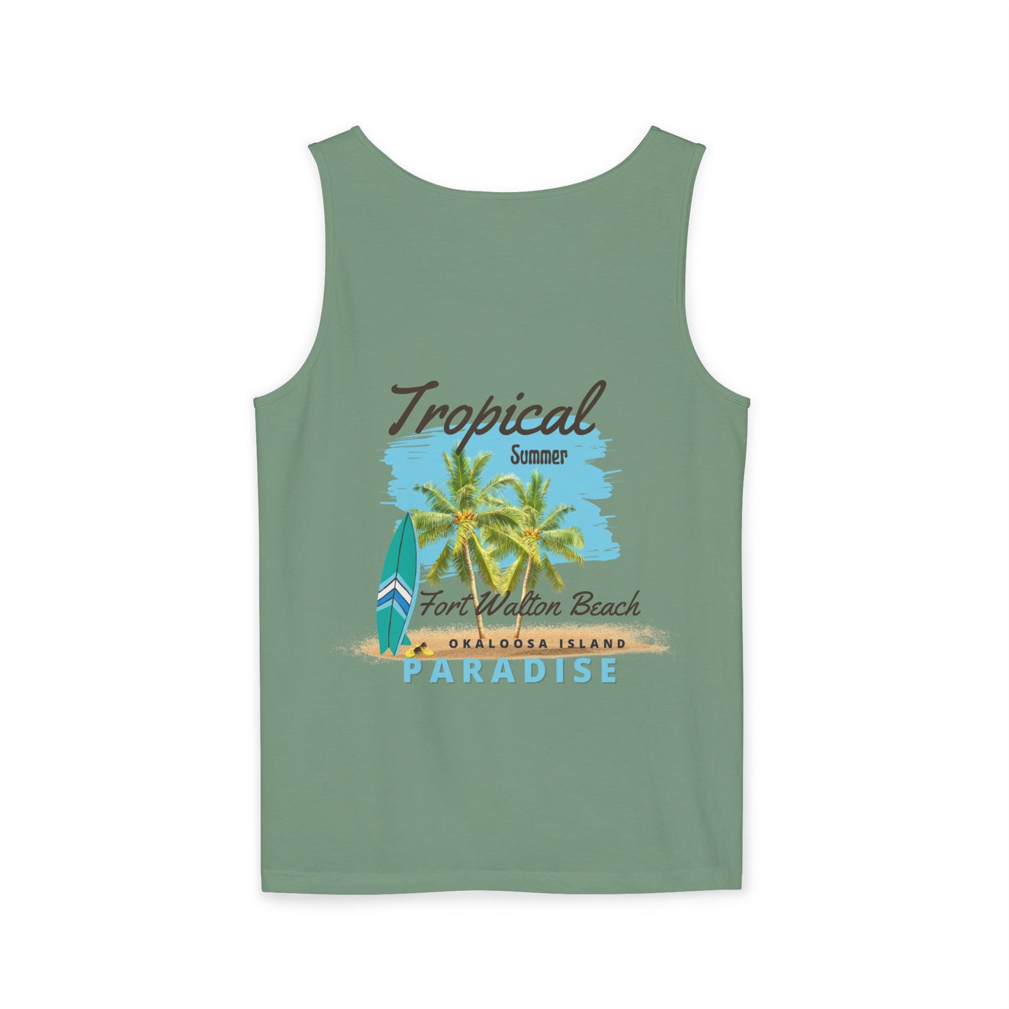 Tropical Paradise Tank Top(Print on Front/Back)