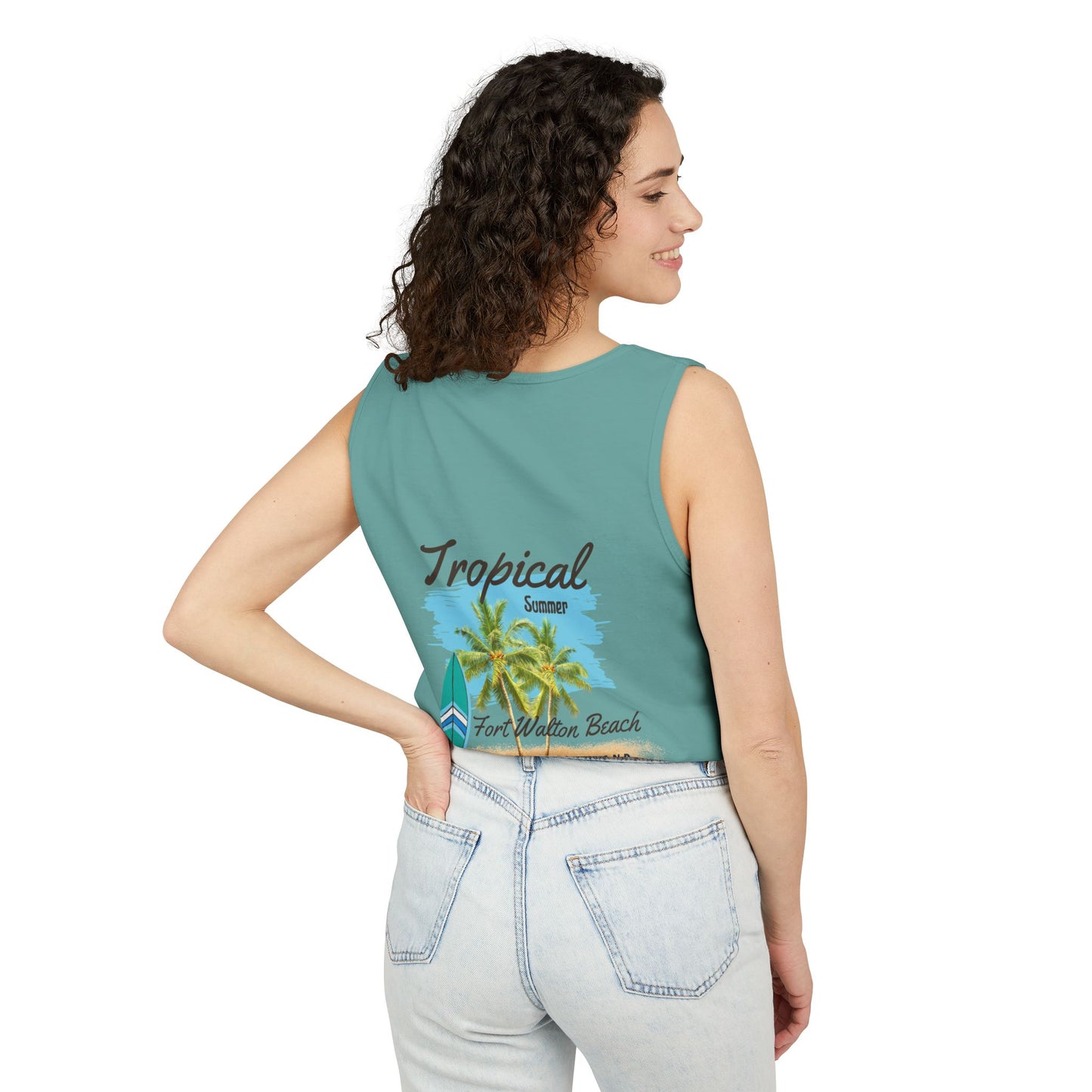 Tropical Paradise Tank Top(Print on Front/Back)