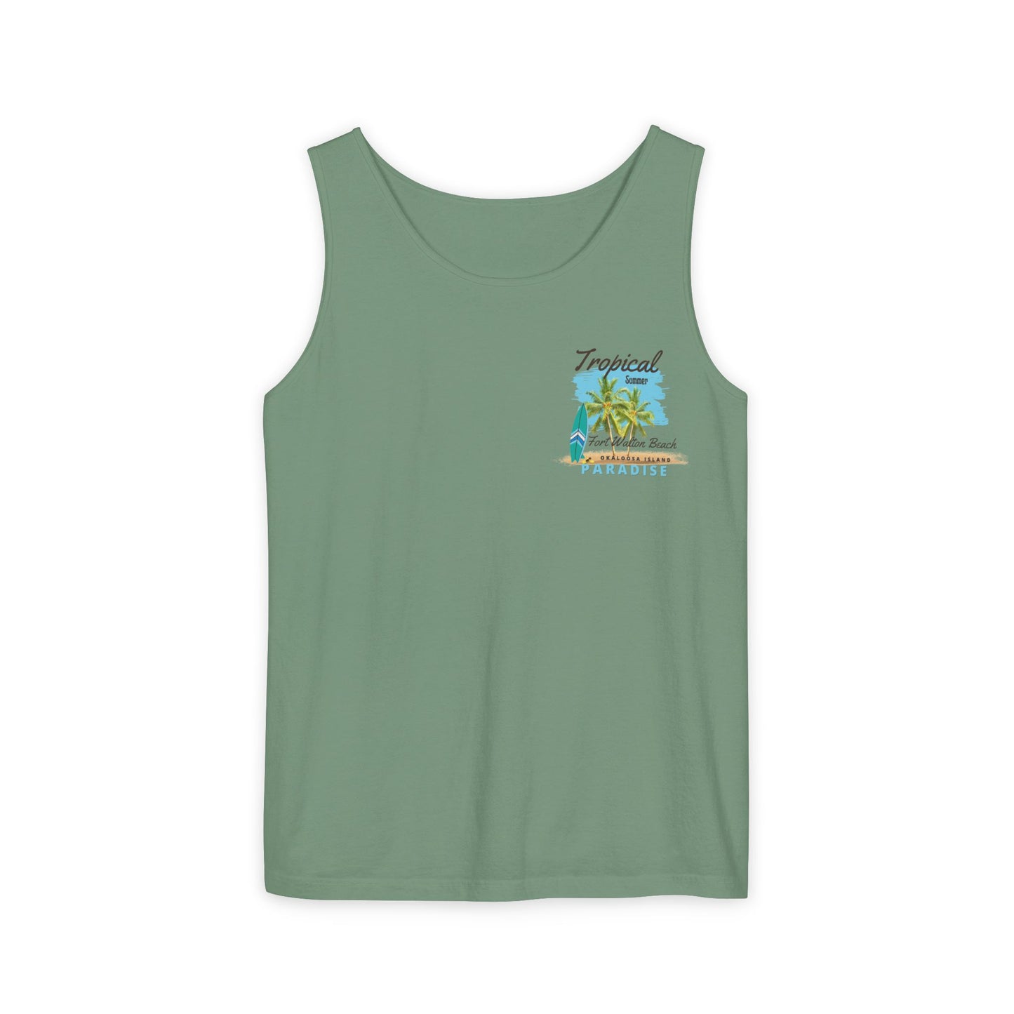 Tropical Paradise Tank Top(Print on Front/Back)