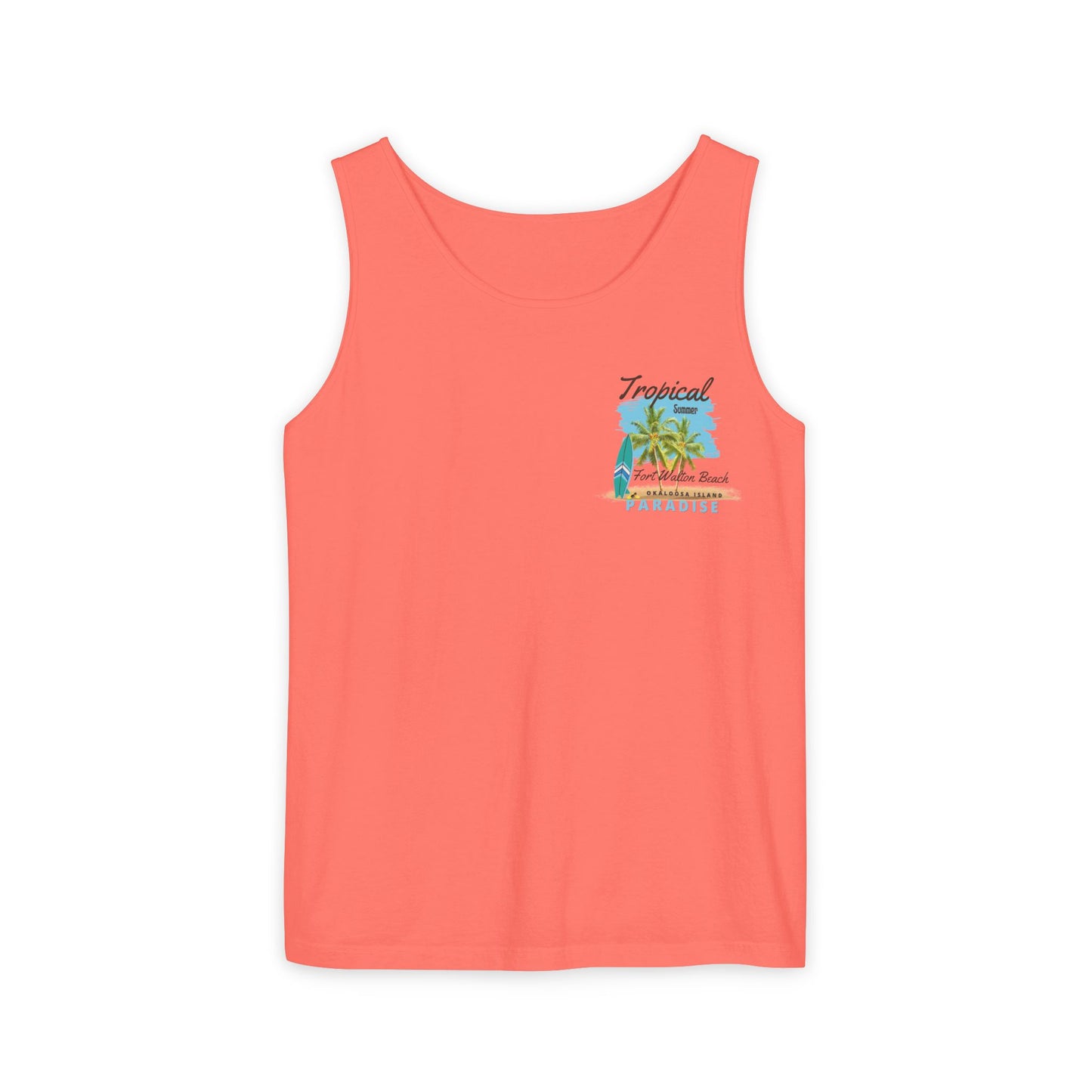 Tropical Paradise Tank Top(Print on Front/Back)