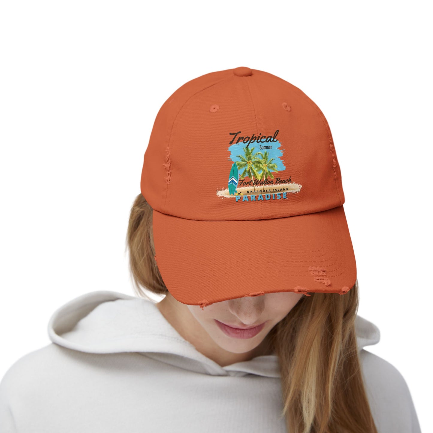 Tropical Distressed Cap