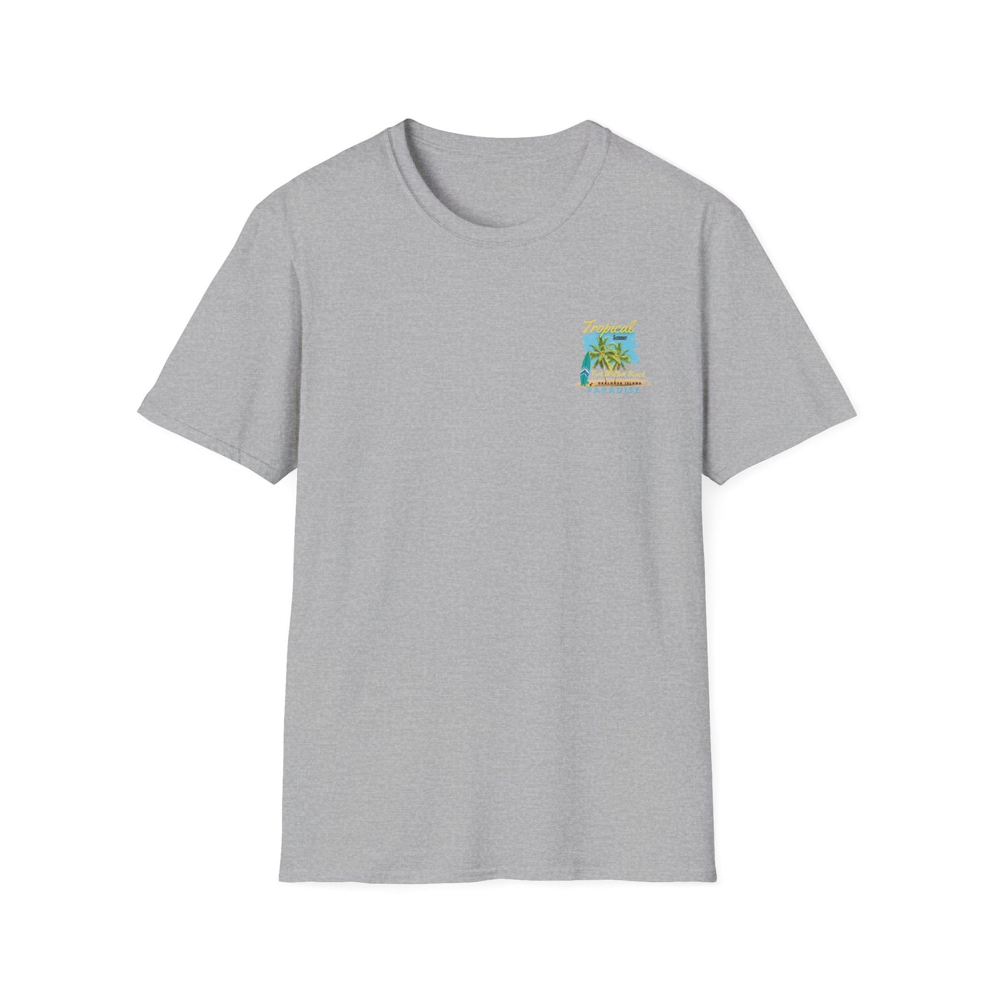 Tropical Summer T-Shirt, Paradise Tee, Beach Vacation Shirt, Casual Wear, Gift for Beach Lovers