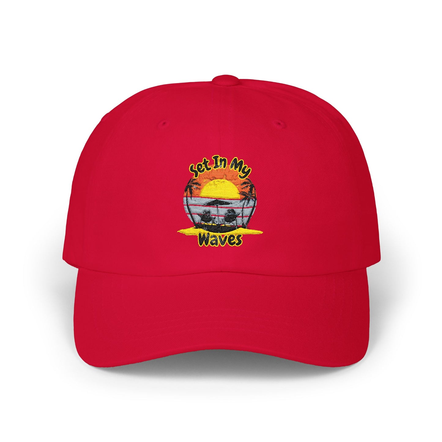 "Set In My Waves" Tropical Dad Cap