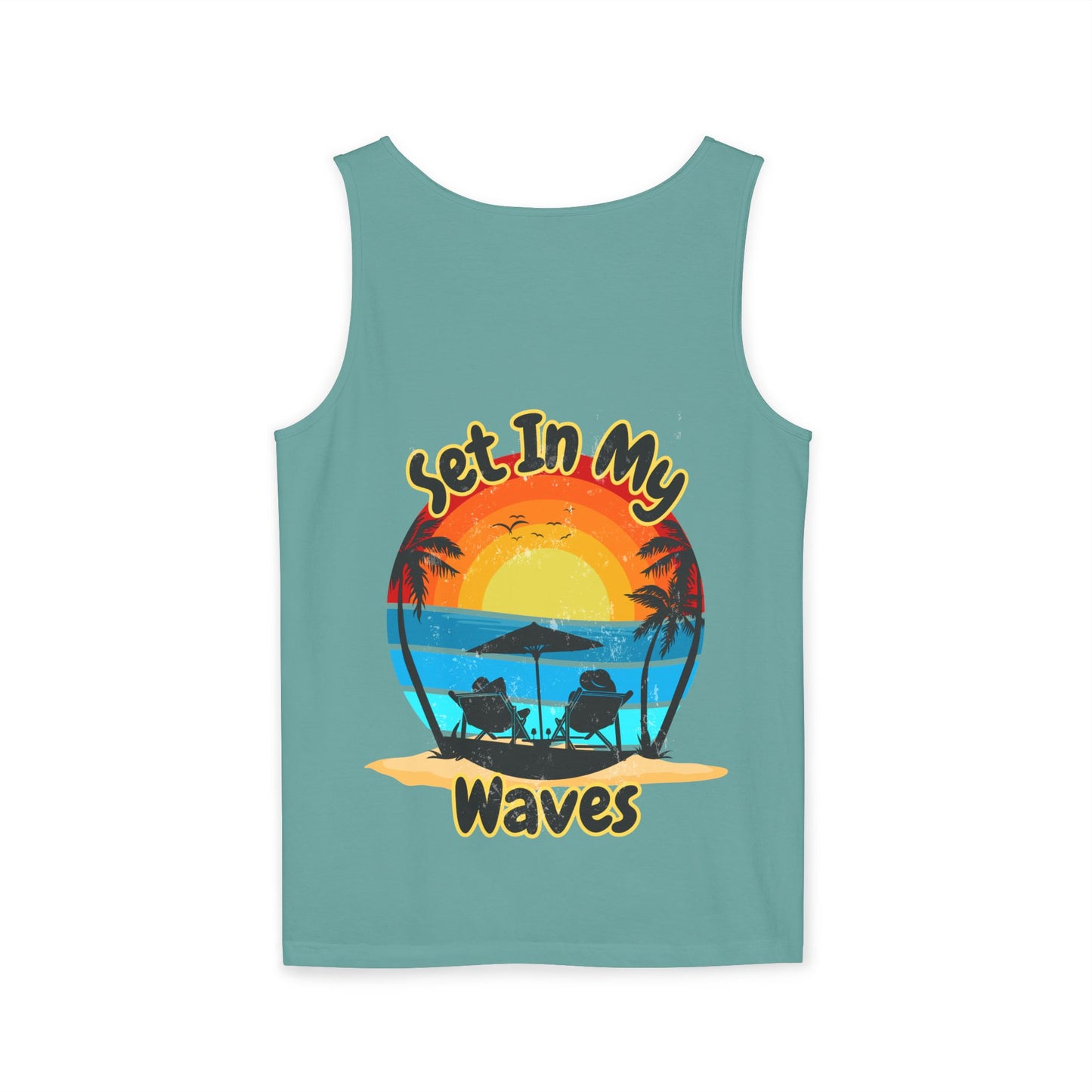 "Set In My Waves" Tropical Paradise Tank Top