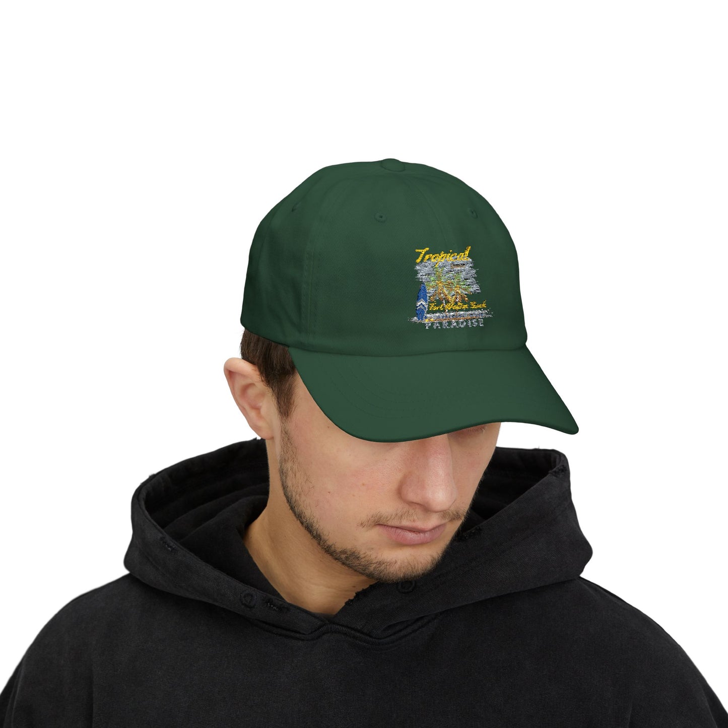 Tropical Dad Cap and Camo Embroidered