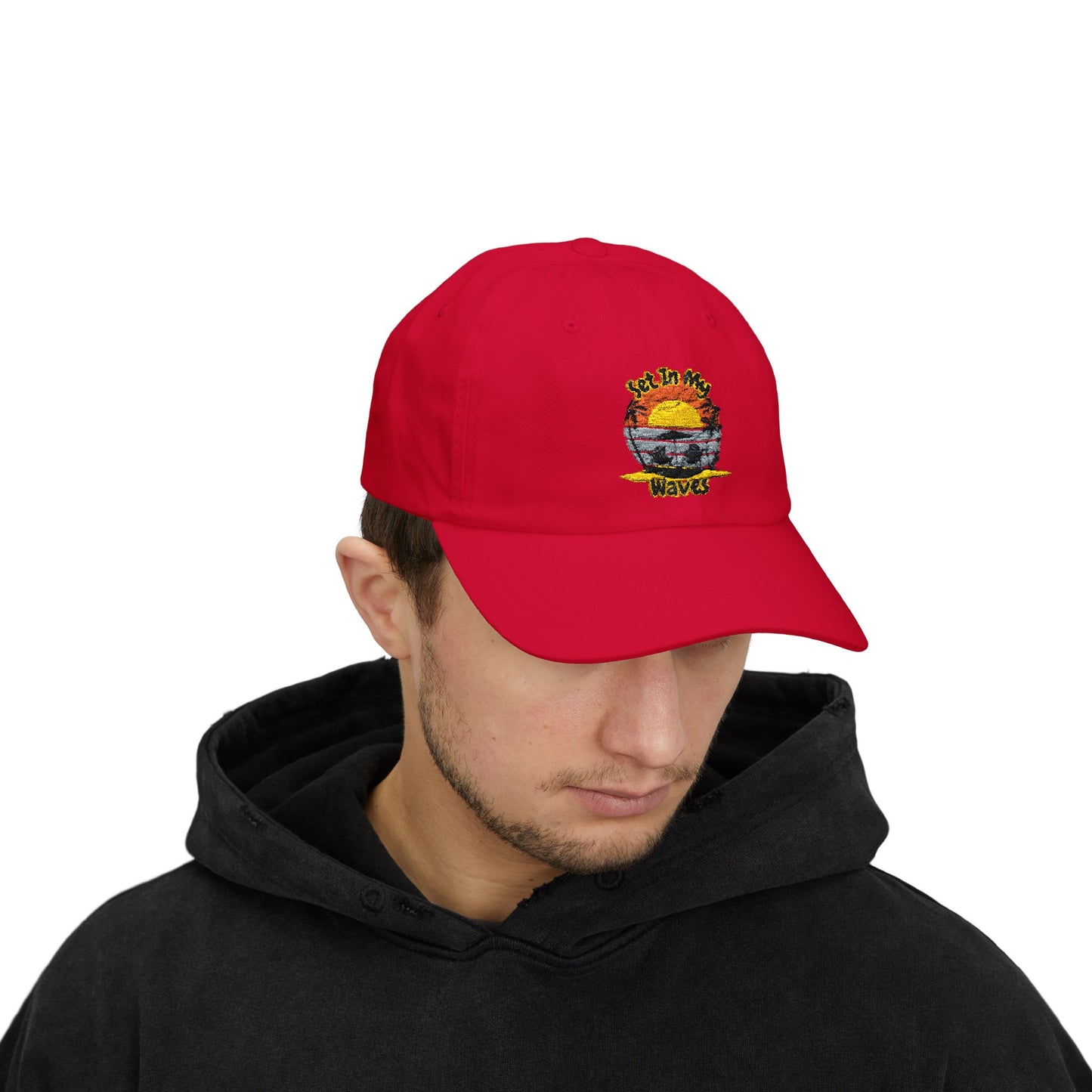 "Set In My Waves" Tropical Dad Cap