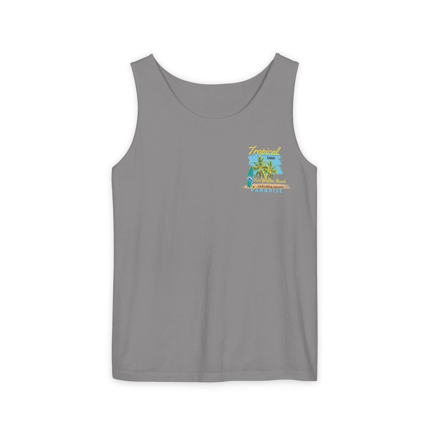 Tropical (FWB) Summer Tank Top (Back)