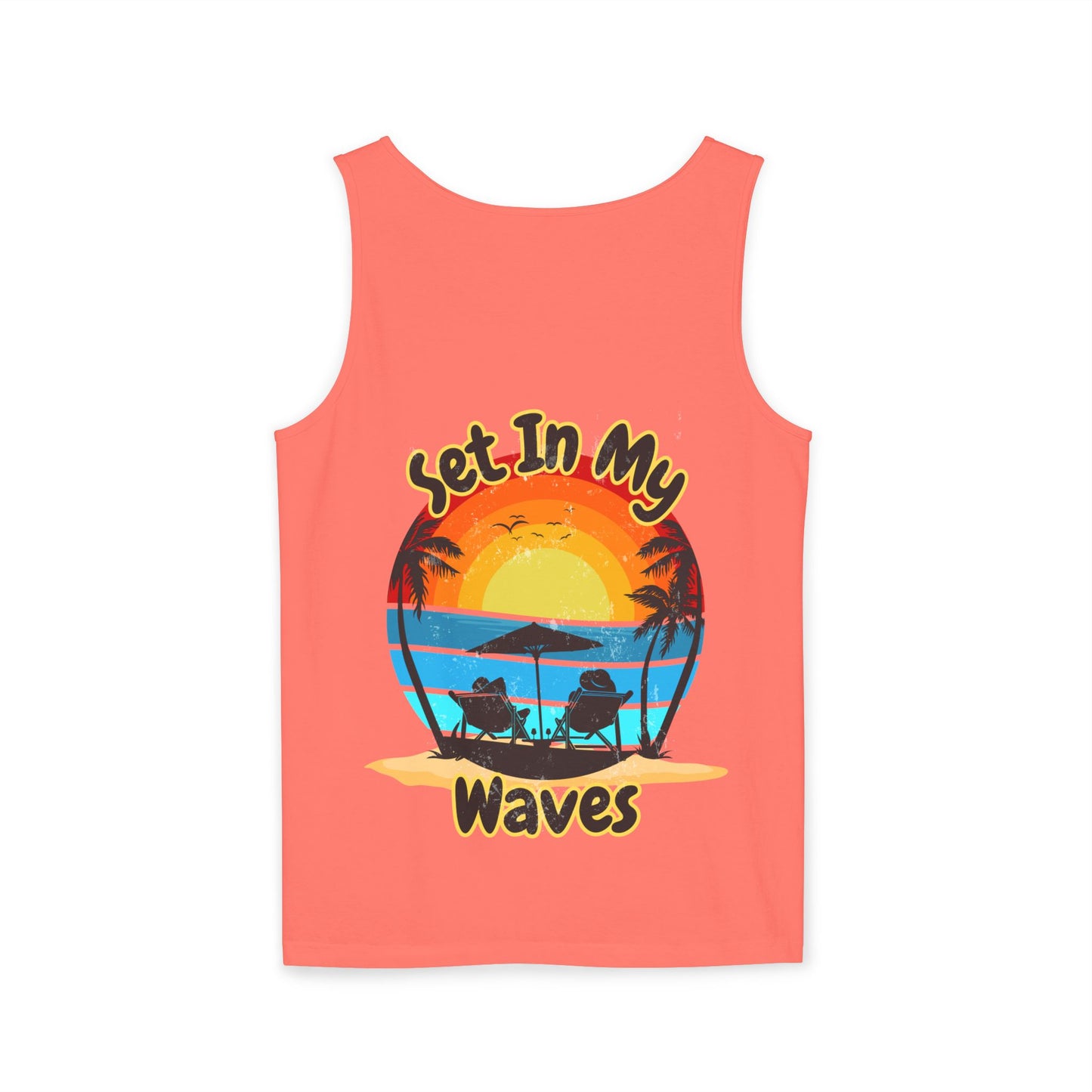 "Set In My Waves" Tropical Paradise Tank Top