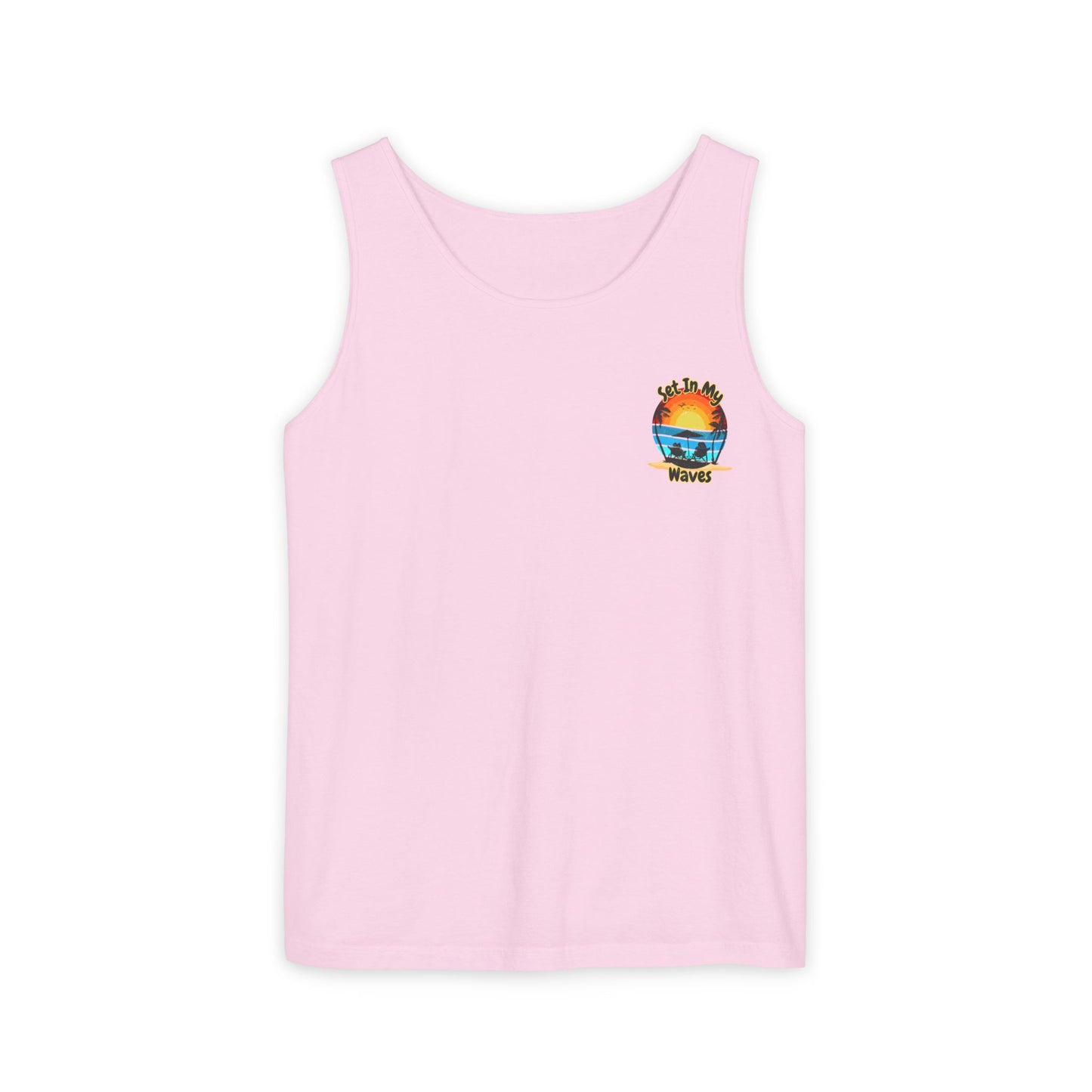 "Set In My Waves" Tropical RETRO Paradise Tank Top(Light Colors)