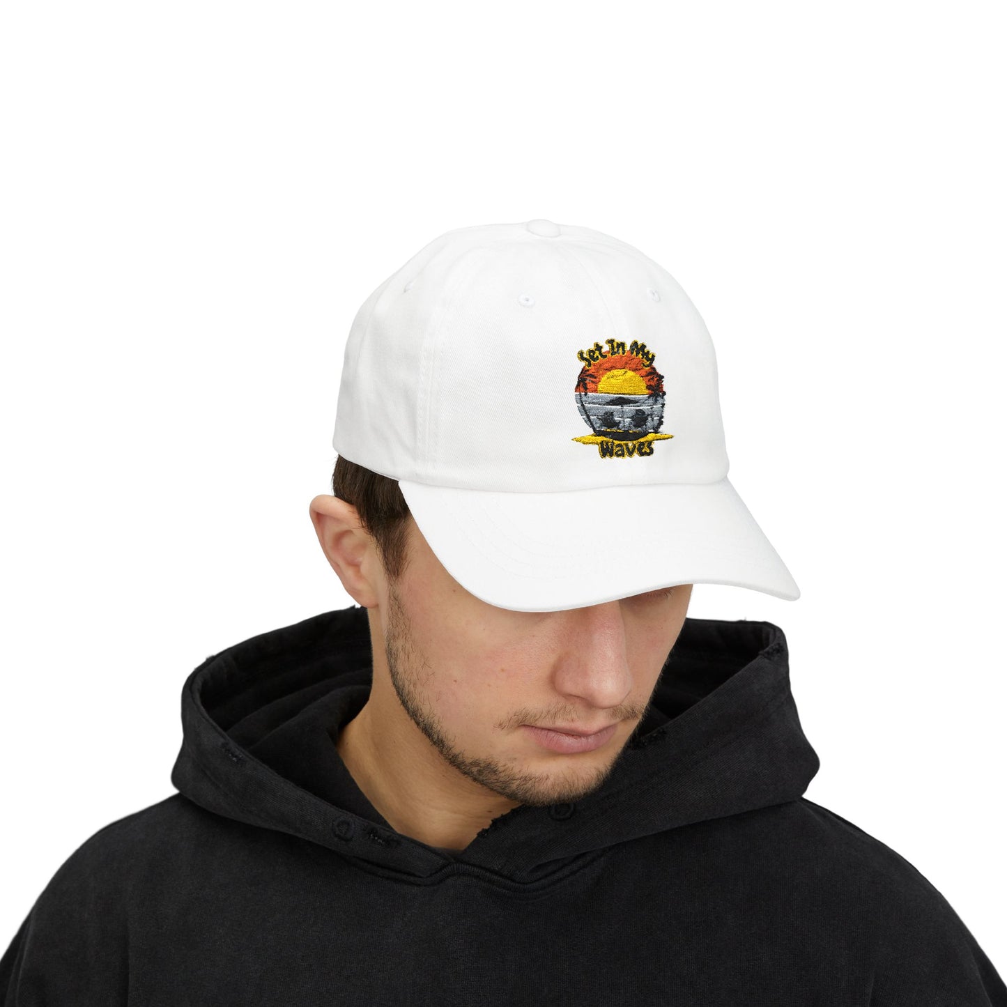 "Set In My Waves" Tropical Dad Cap