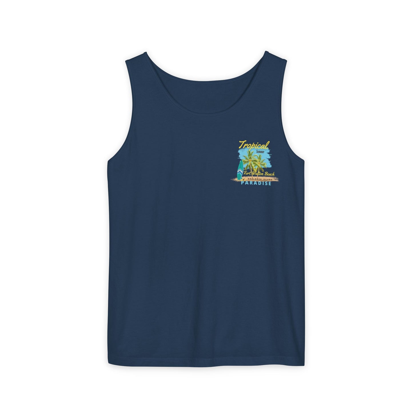 Tropical (FWB) Summer Tank Top (Back)