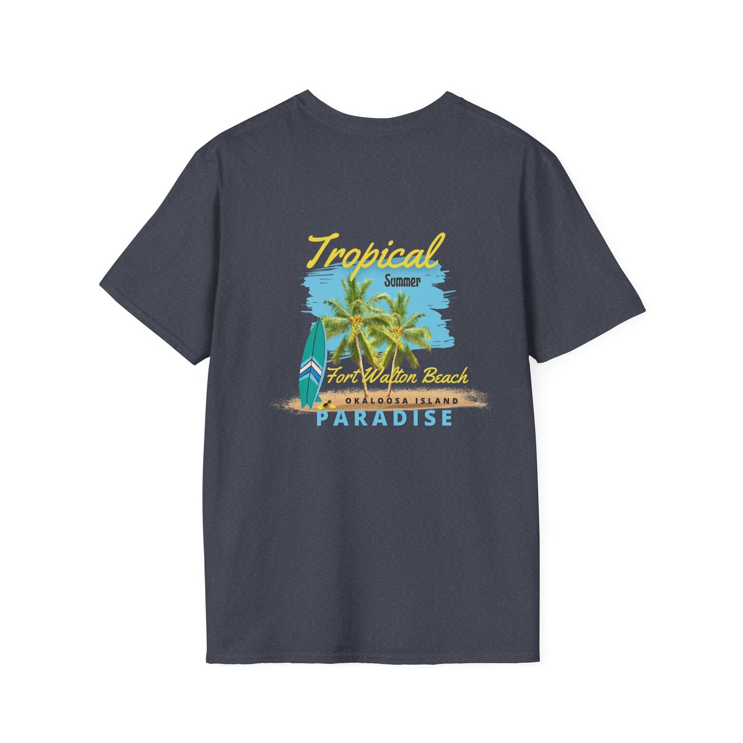 Tropical Summer T-Shirt, Paradise Tee, Beach Vacation Shirt, Casual Wear, Gift for Beach Lovers