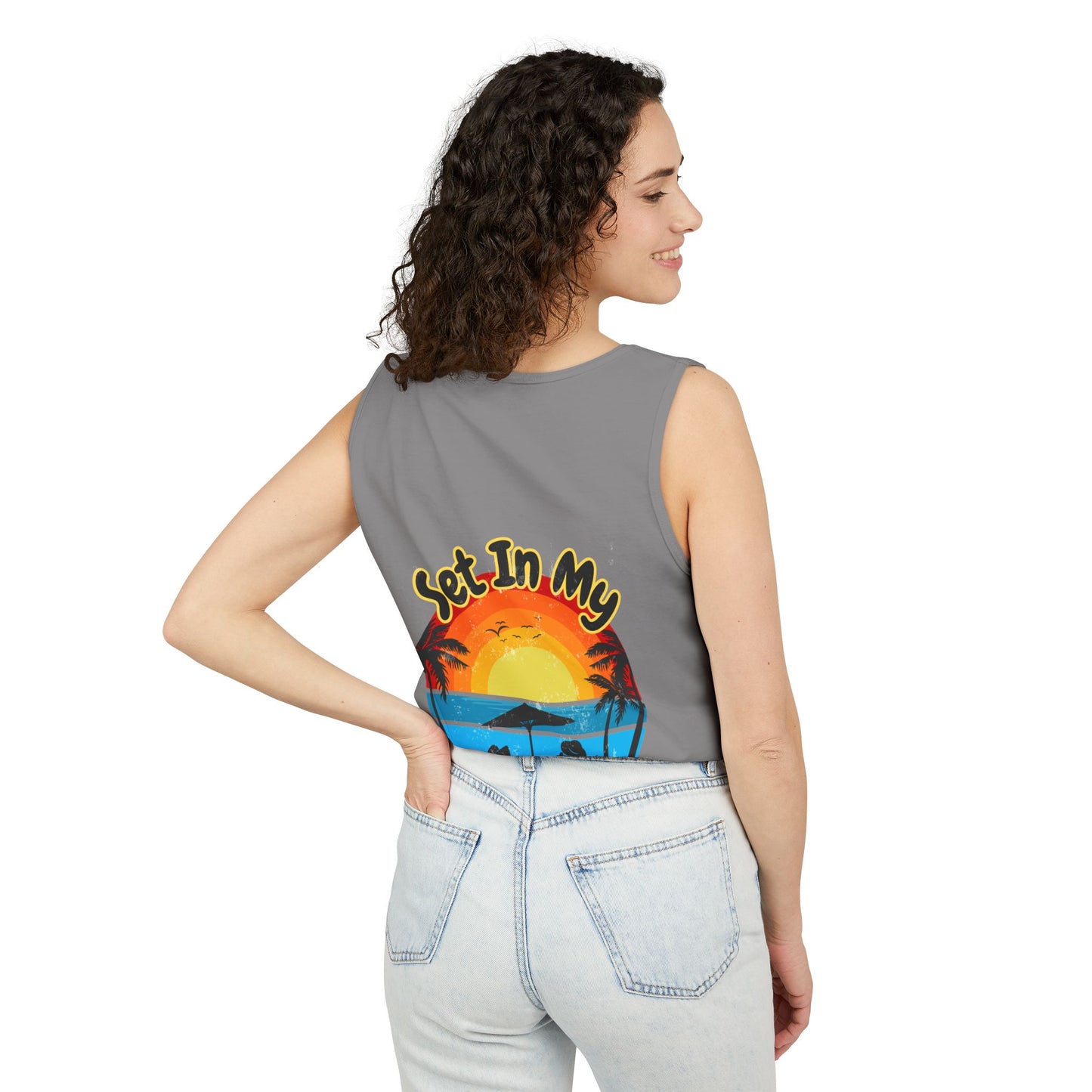 "Set In My Waves" Tropical Paradise Tank Top