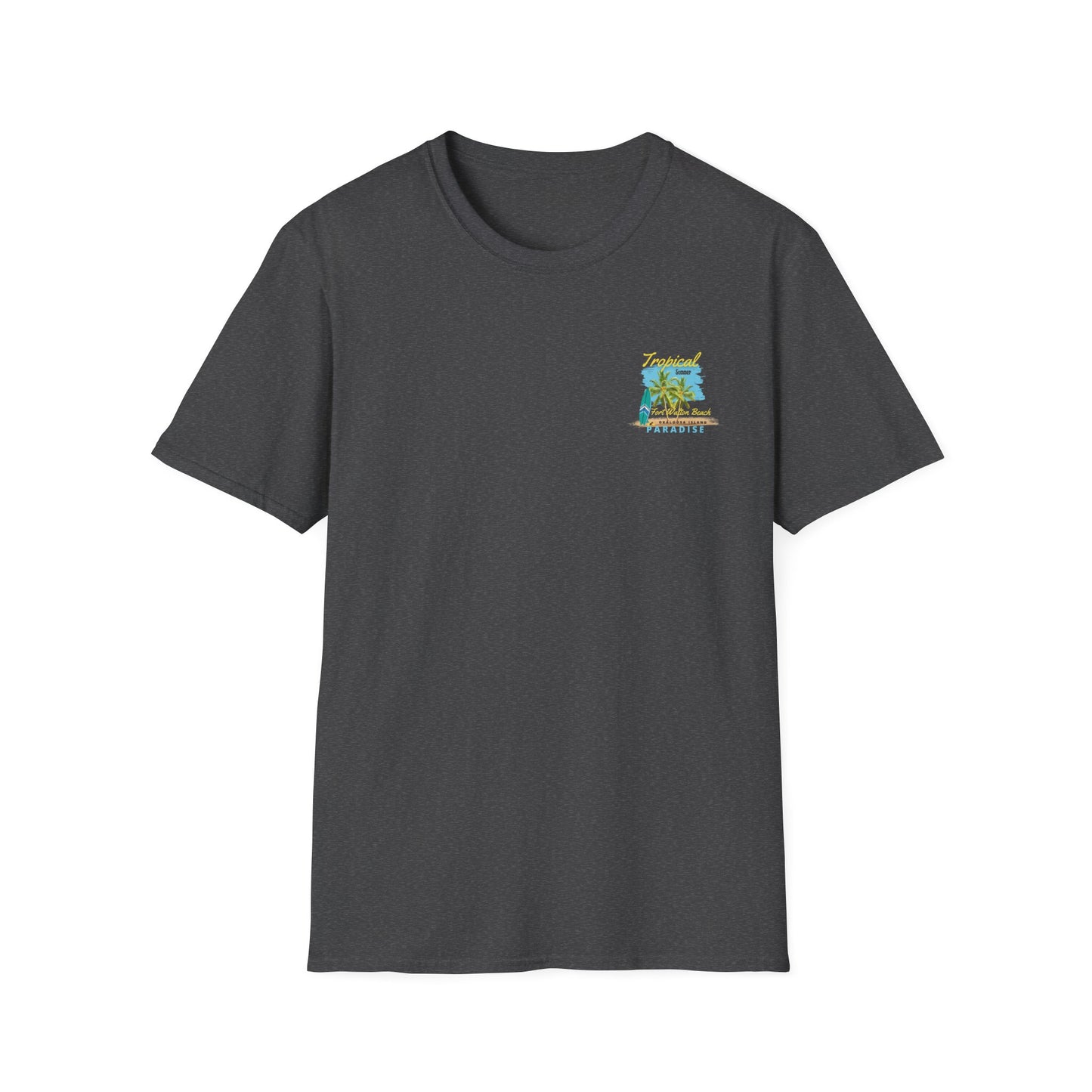 Tropical Summer T-Shirt, Paradise Tee, Beach Vacation Shirt, Casual Wear, Gift for Beach Lovers
