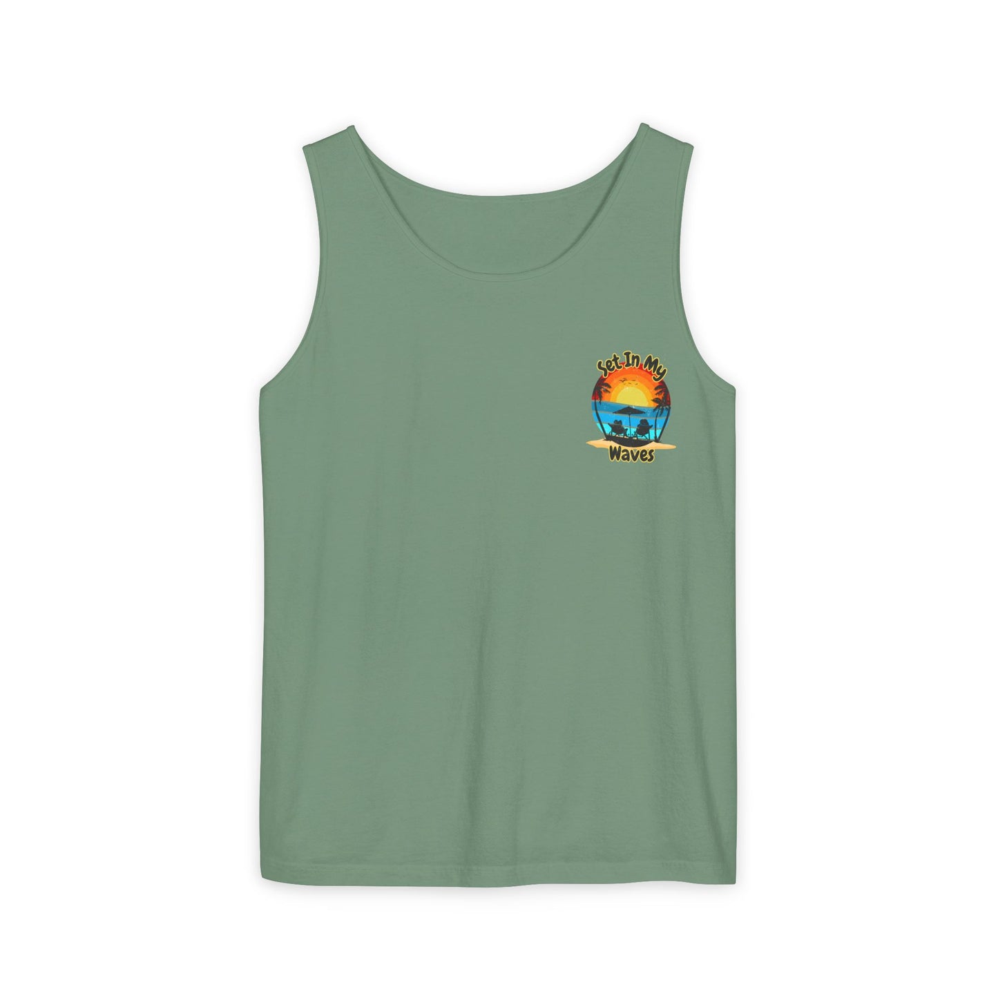 "Set In My Waves" Tropical Paradise Tank Top