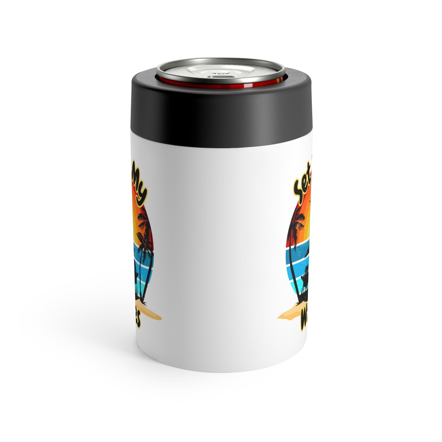 "Set In My Waves" Beach Can Holder