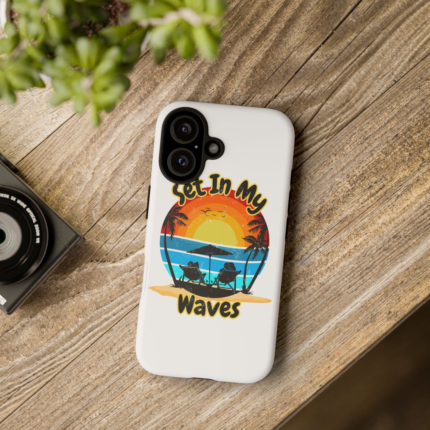 "Set In My Waves" Tropical Surf Beach Paradise Phone Case