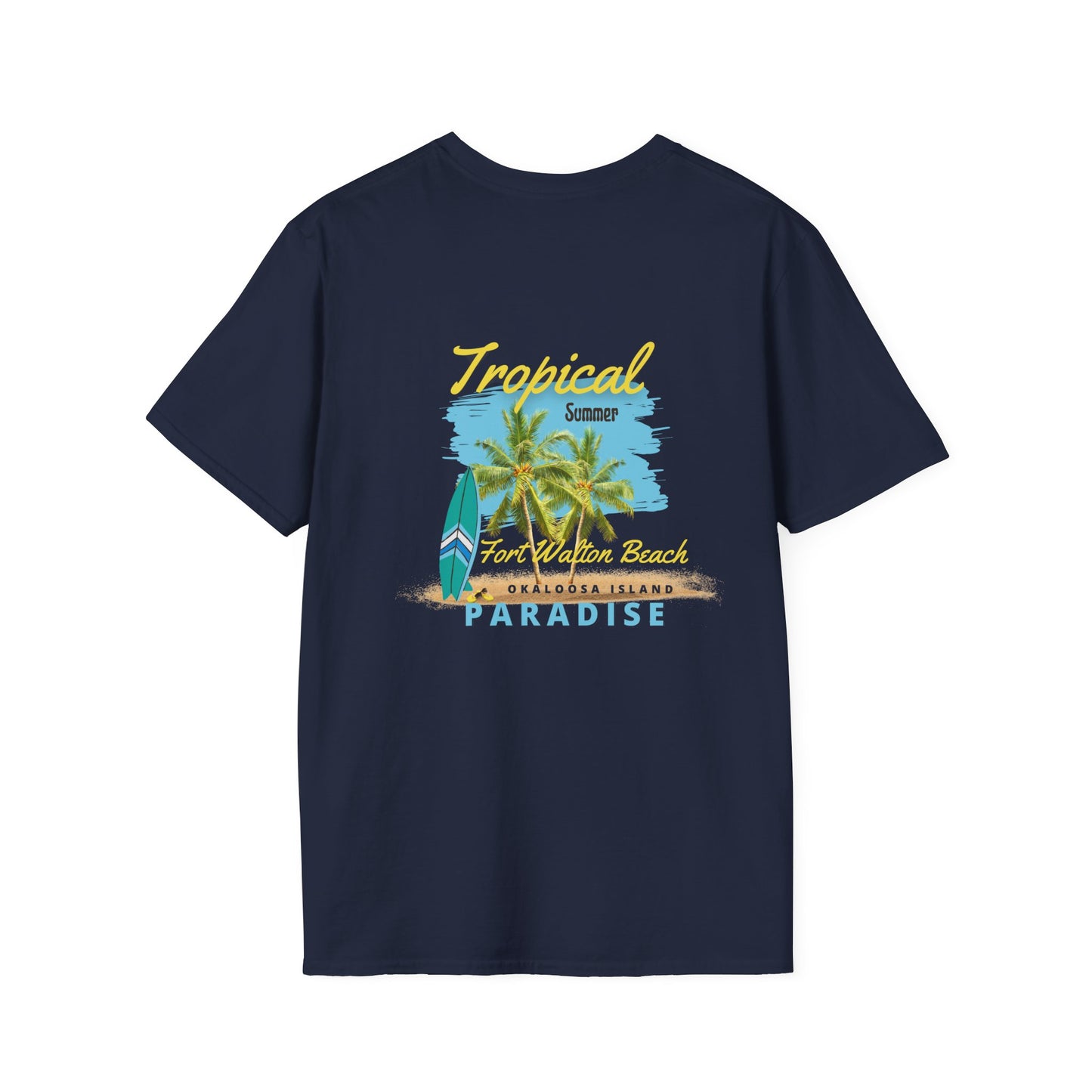 Tropical Summer T-Shirt, Paradise Tee, Beach Vacation Shirt, Casual Wear, Gift for Beach Lovers