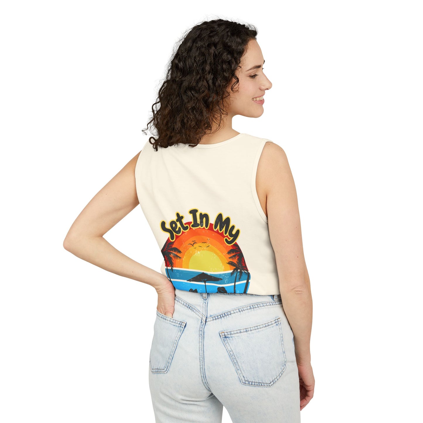 "Set In My Waves" Tropical Paradise Tank Top
