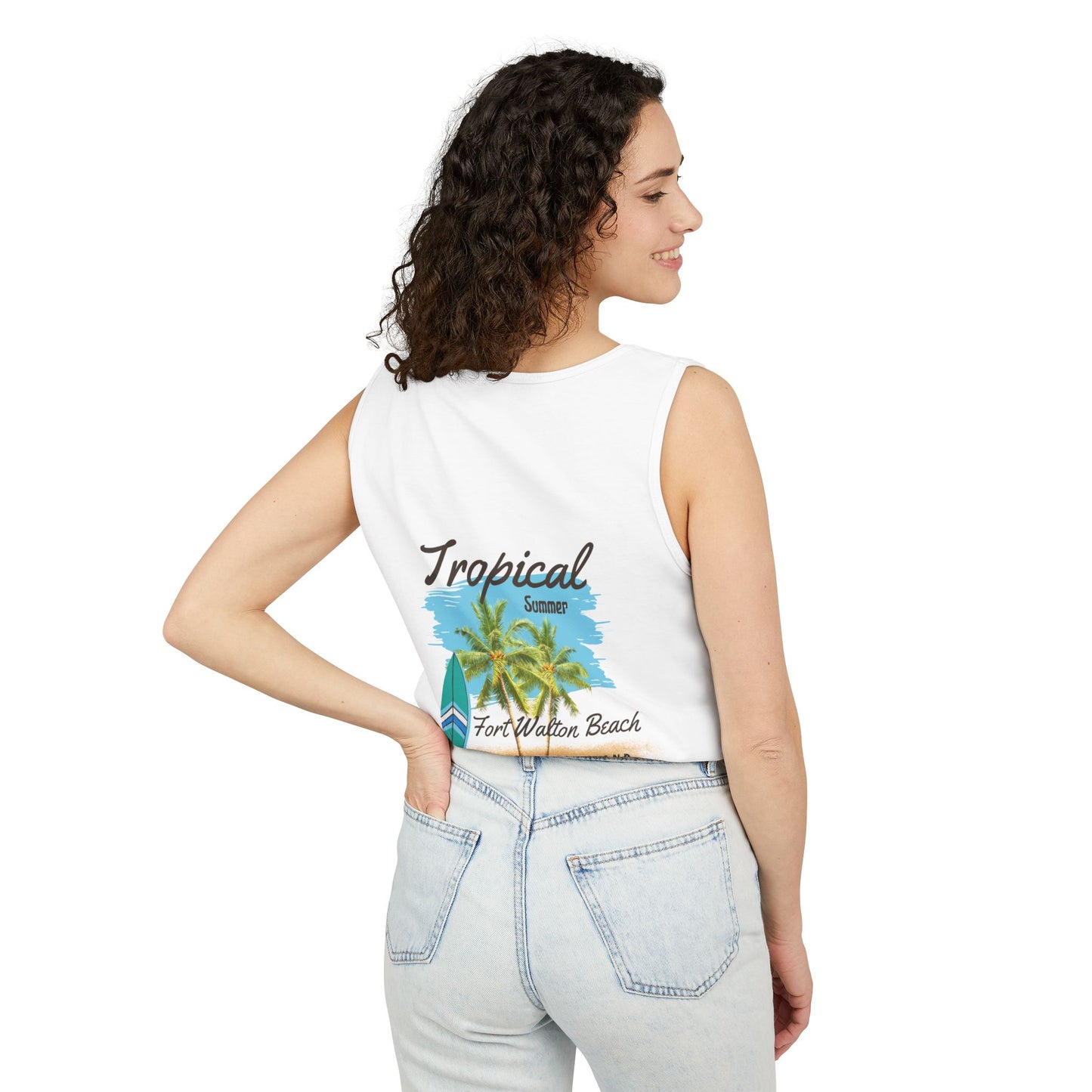 Tropical Paradise Tank Top(Print on Front/Back)