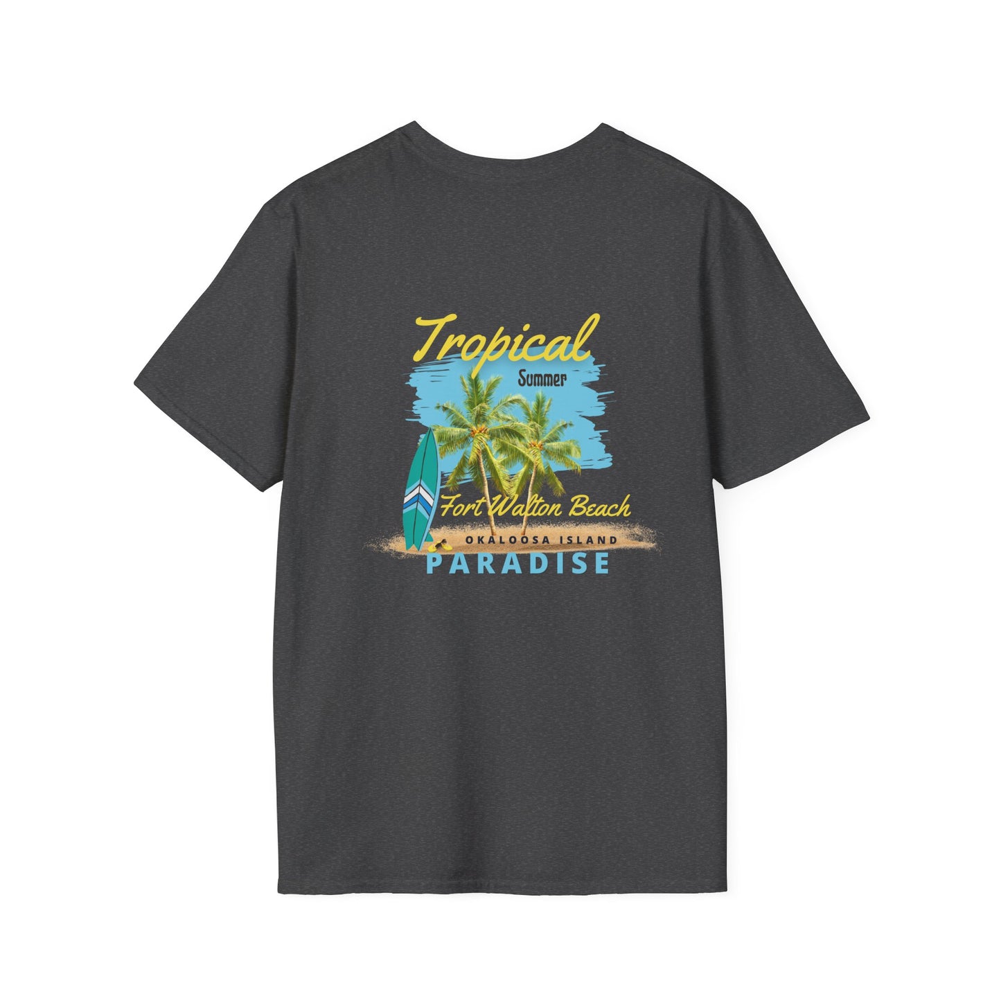 Tropical Summer T-Shirt, Paradise Tee, Beach Vacation Shirt, Casual Wear, Gift for Beach Lovers