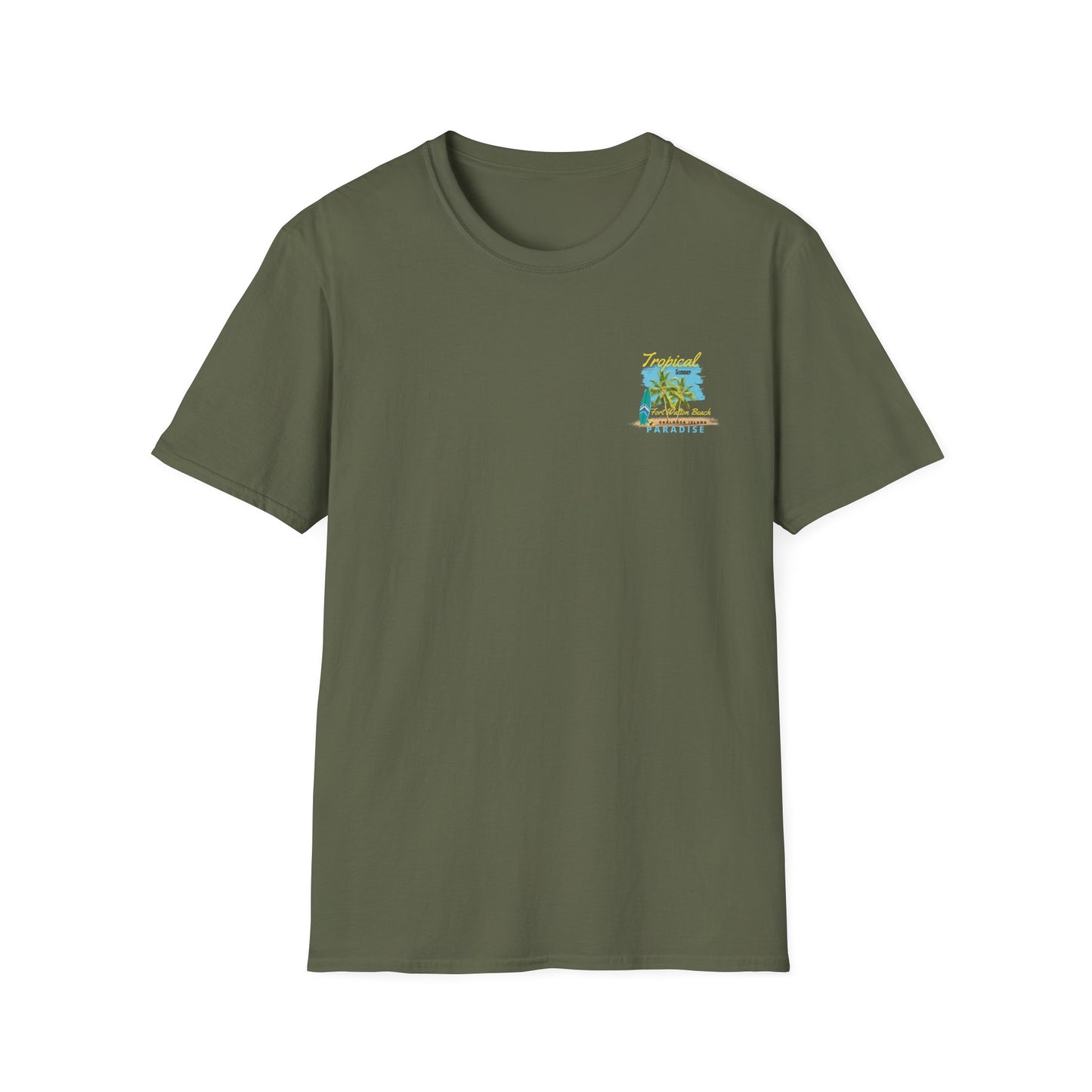 Tropical Summer T-Shirt, Paradise Tee, Beach Vacation Shirt, Casual Wear, Gift for Beach Lovers