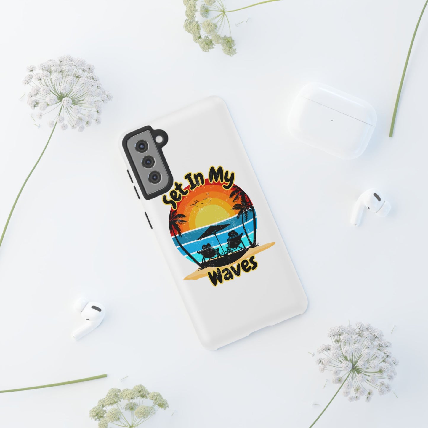 "Set In My Waves" Tropical Surf Beach Paradise Phone Case