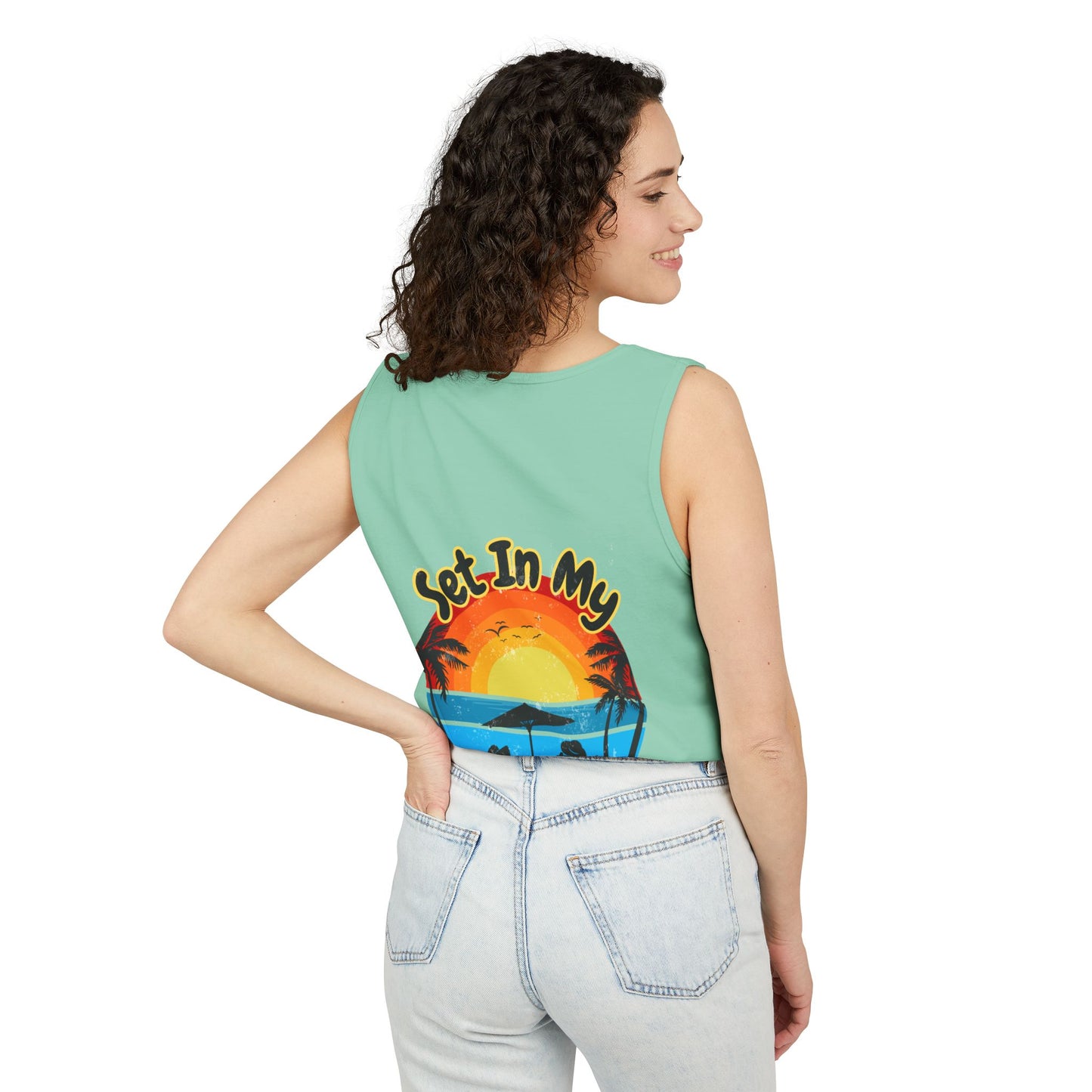 "Set In My Waves" Tropical Paradise Tank Top