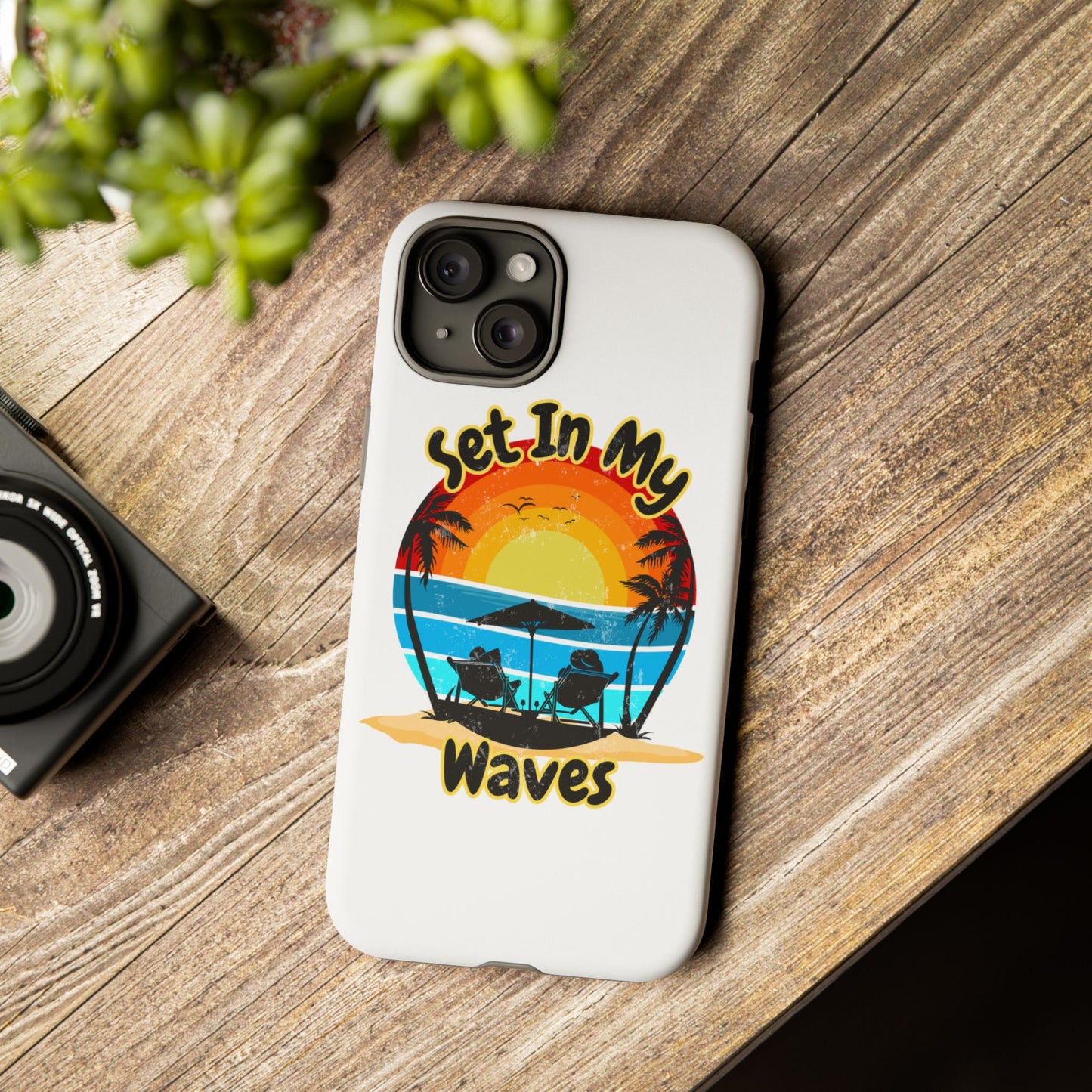 "Set In My Waves" Tropical Surf Beach Paradise Phone Case