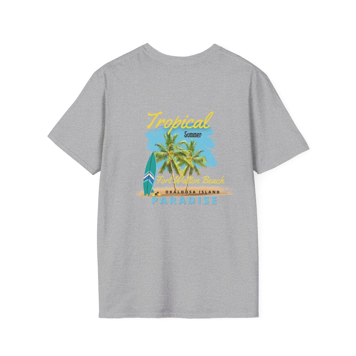 Tropical Summer T-Shirt, Paradise Tee, Beach Vacation Shirt, Casual Wear, Gift for Beach Lovers