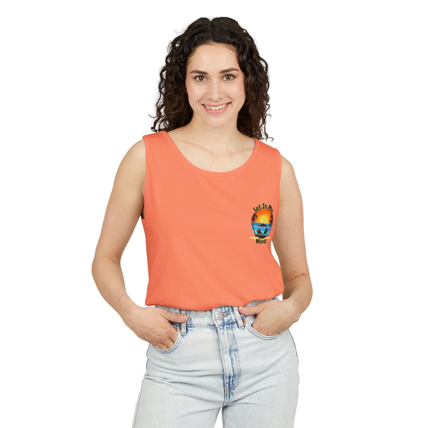 "Set In My Waves" Tropical Paradise Tank Top