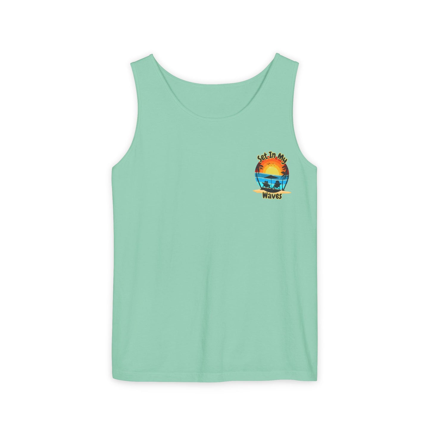 "Set In My Waves" Tropical Paradise Tank Top