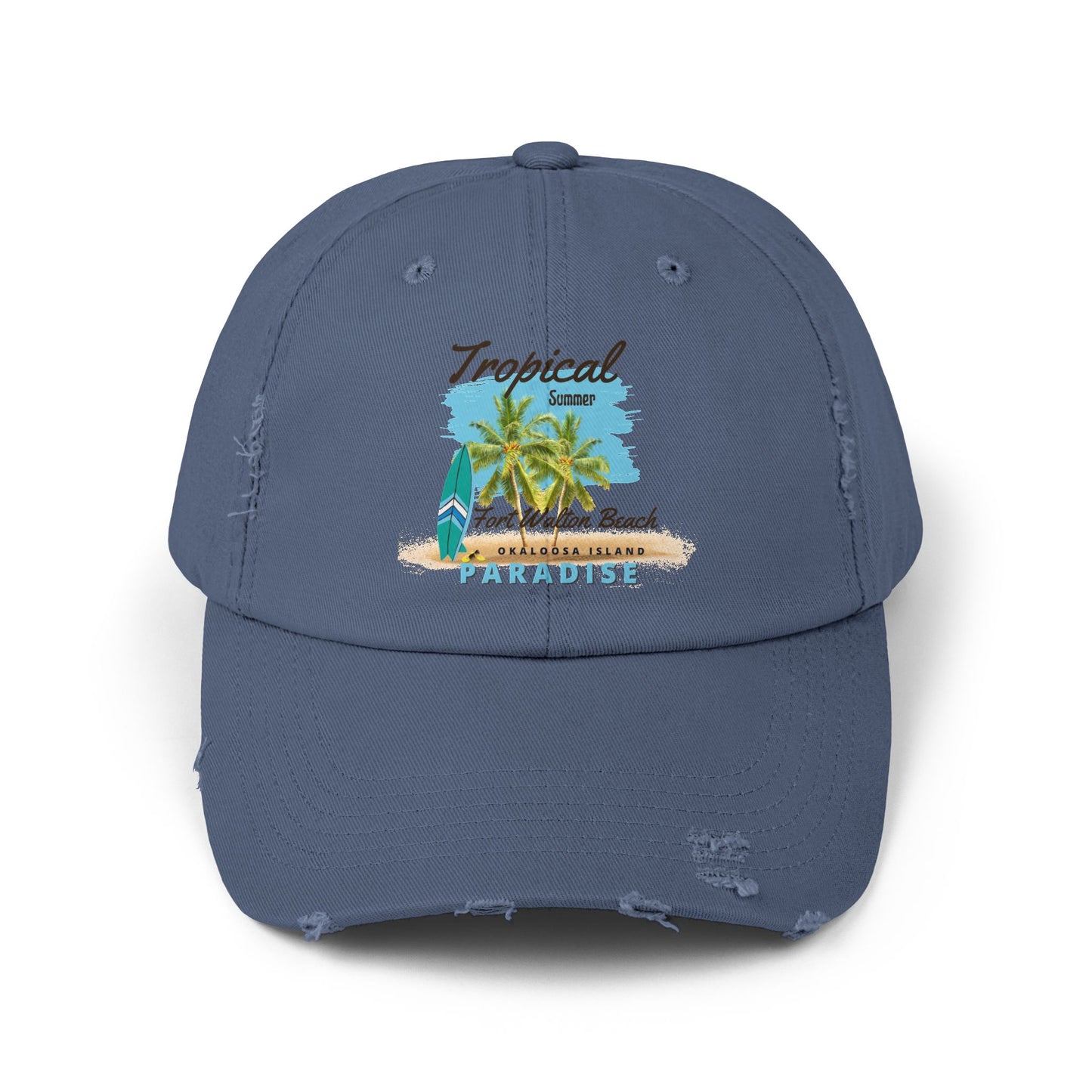 Tropical Distressed Cap