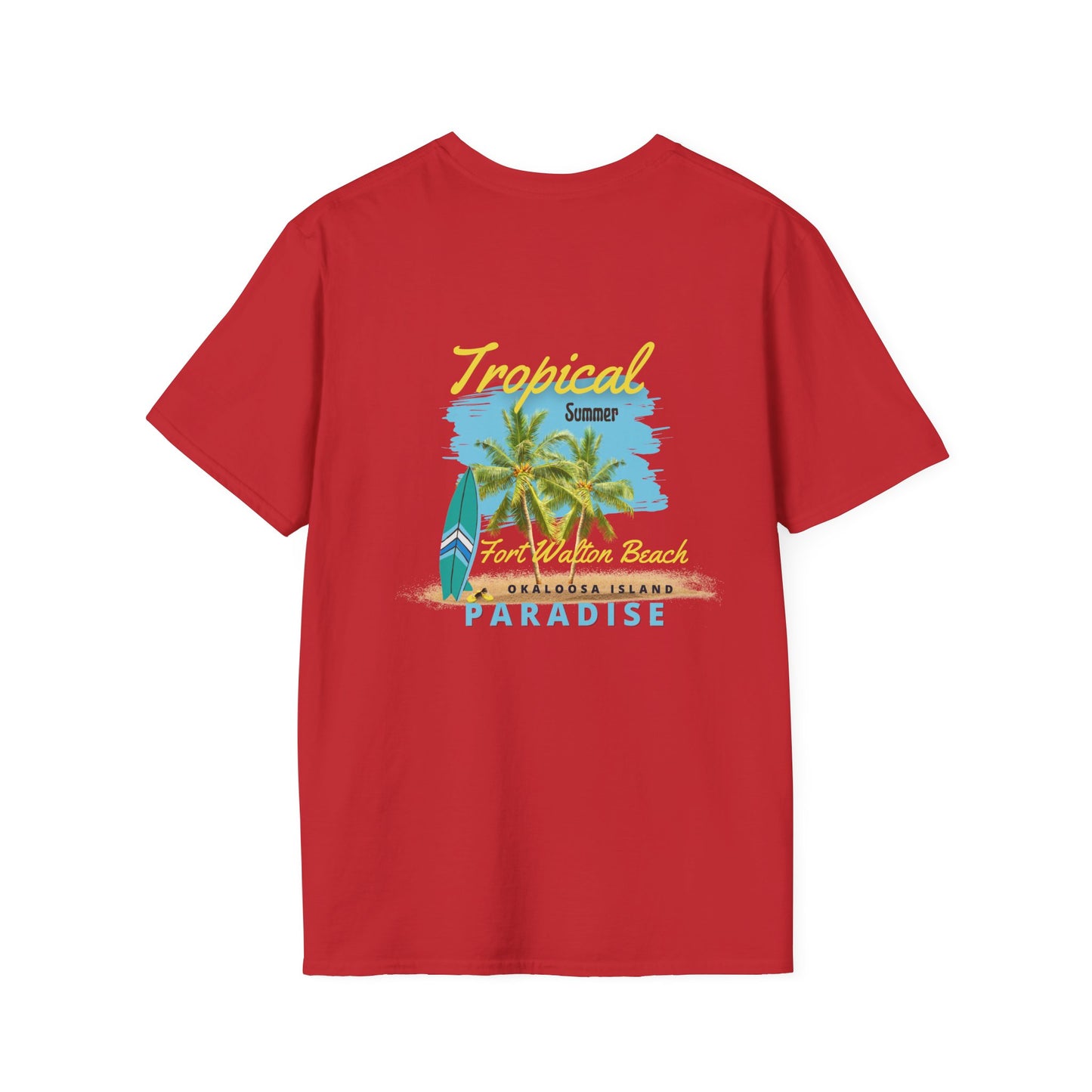 Tropical Summer T-Shirt, Paradise Tee, Beach Vacation Shirt, Casual Wear, Gift for Beach Lovers