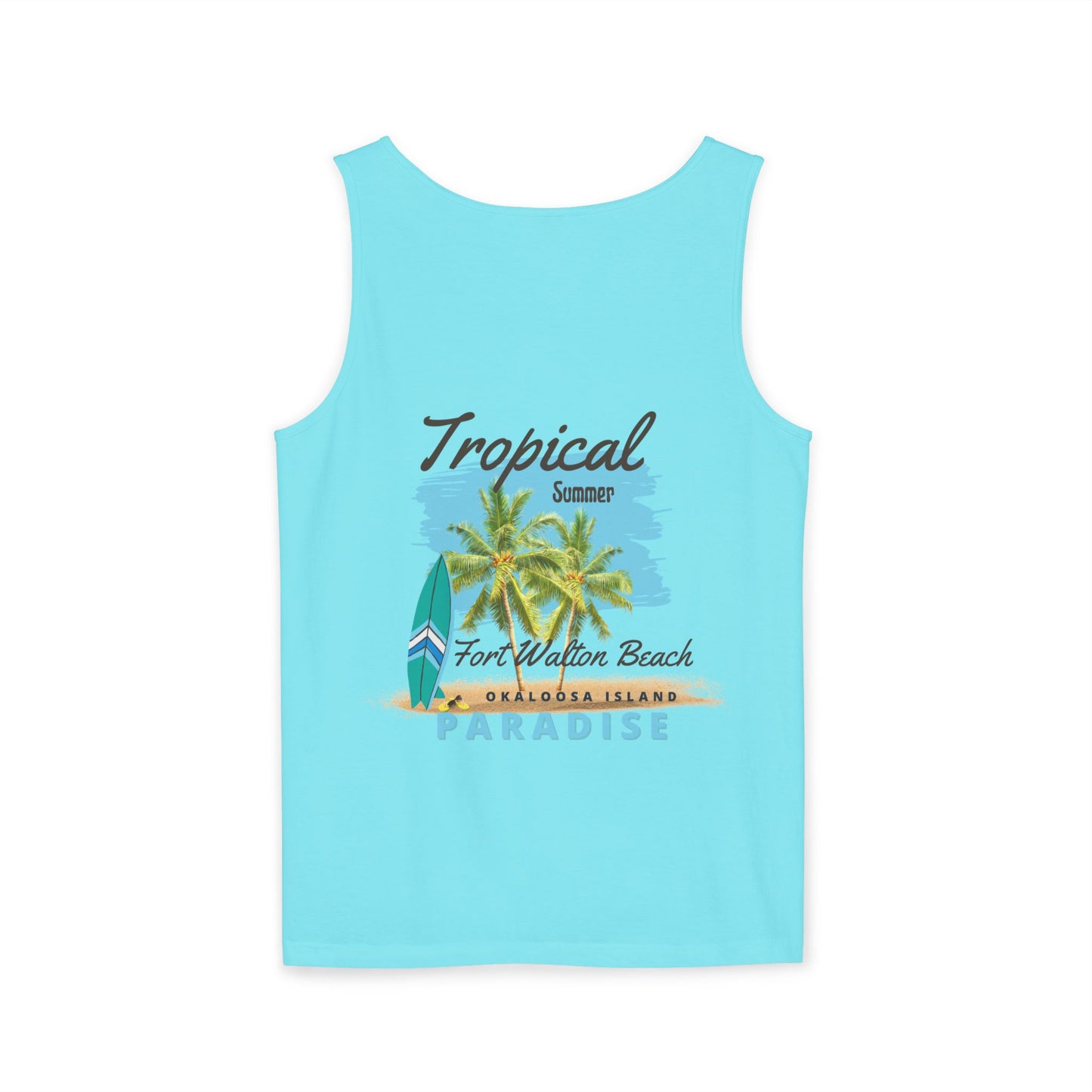 Tropical Paradise Tank Top(Print on Front/Back)