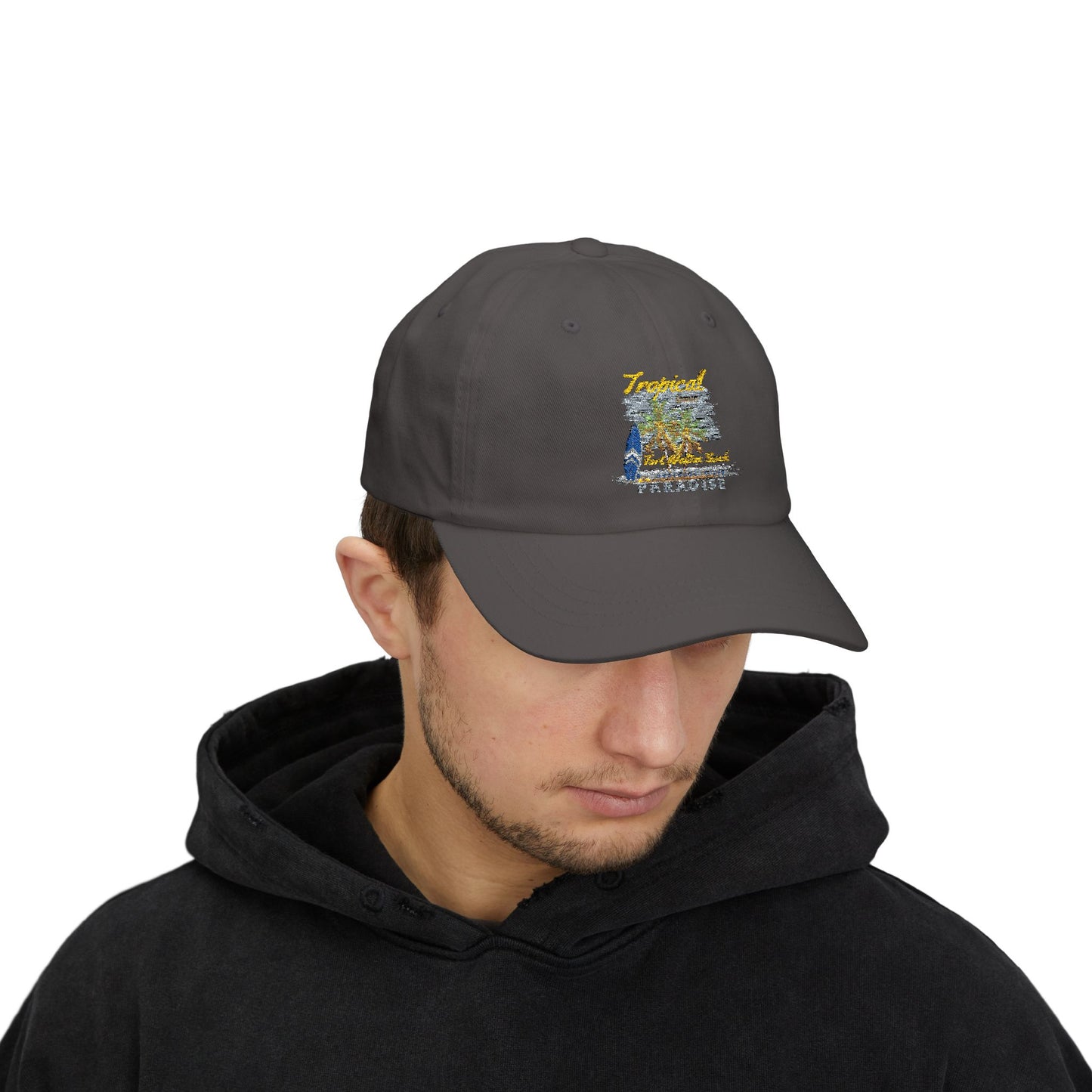 Tropical Dad Cap and Camo Embroidered