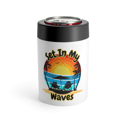 "Set In My Waves" Beach Can Holder
