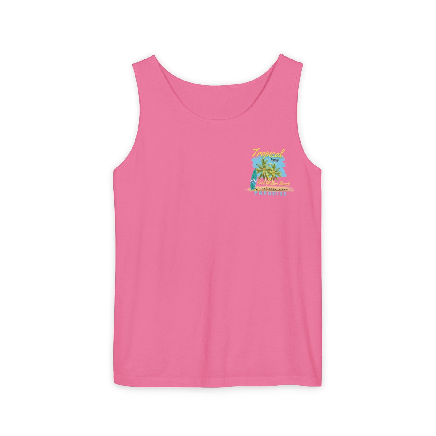 Tropical (FWB) Summer Tank Top (Back)