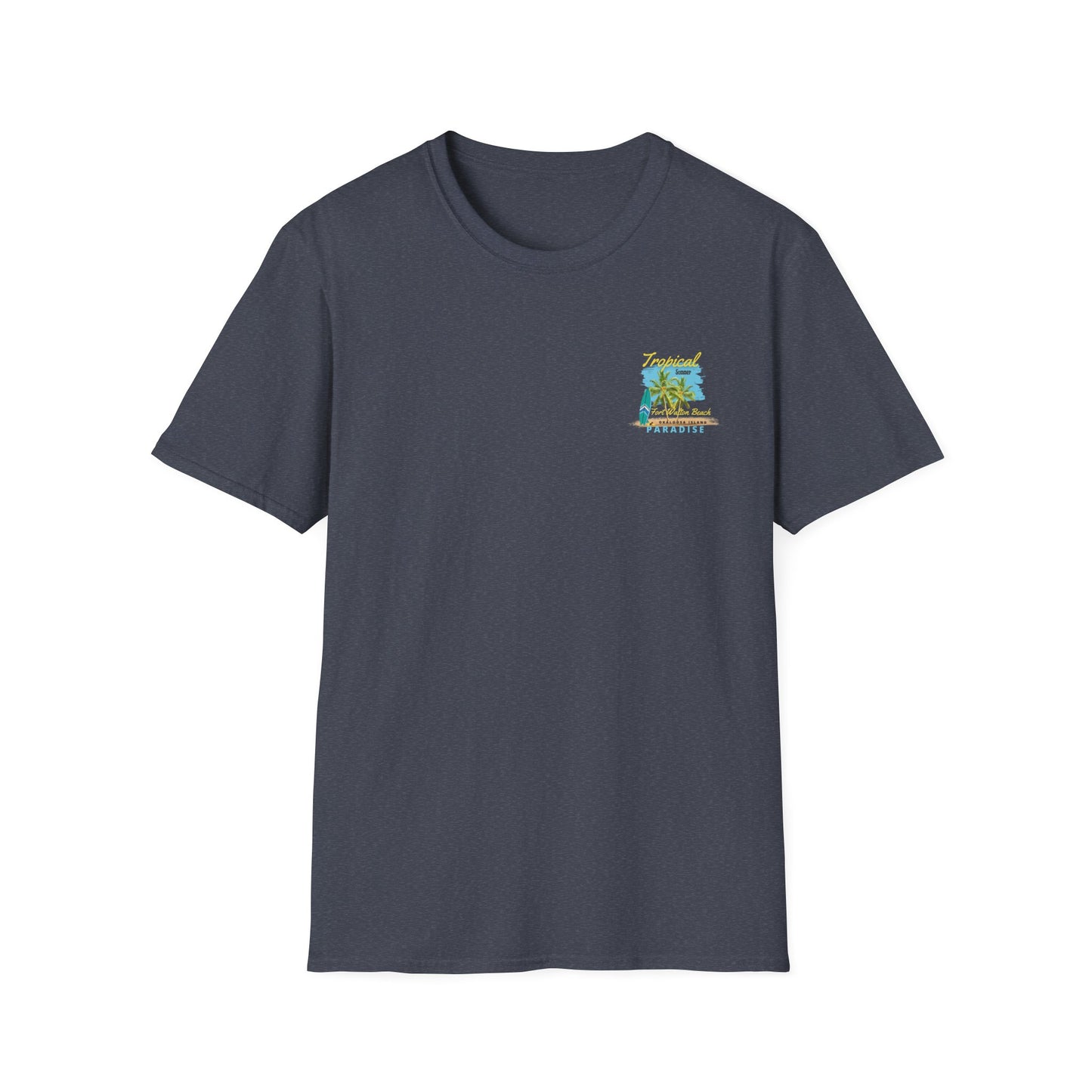 Tropical Summer T-Shirt, Paradise Tee, Beach Vacation Shirt, Casual Wear, Gift for Beach Lovers