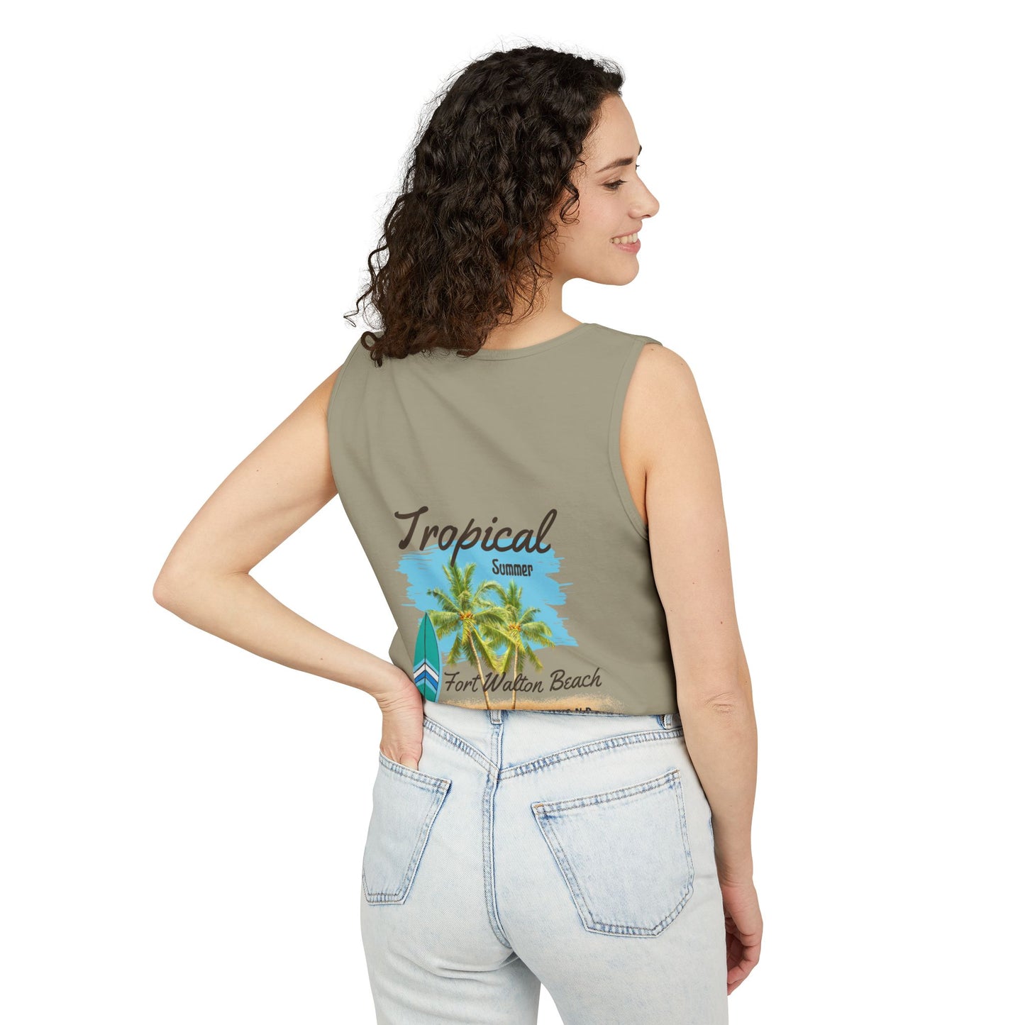 Tropical Paradise Tank Top(Print on Front/Back)