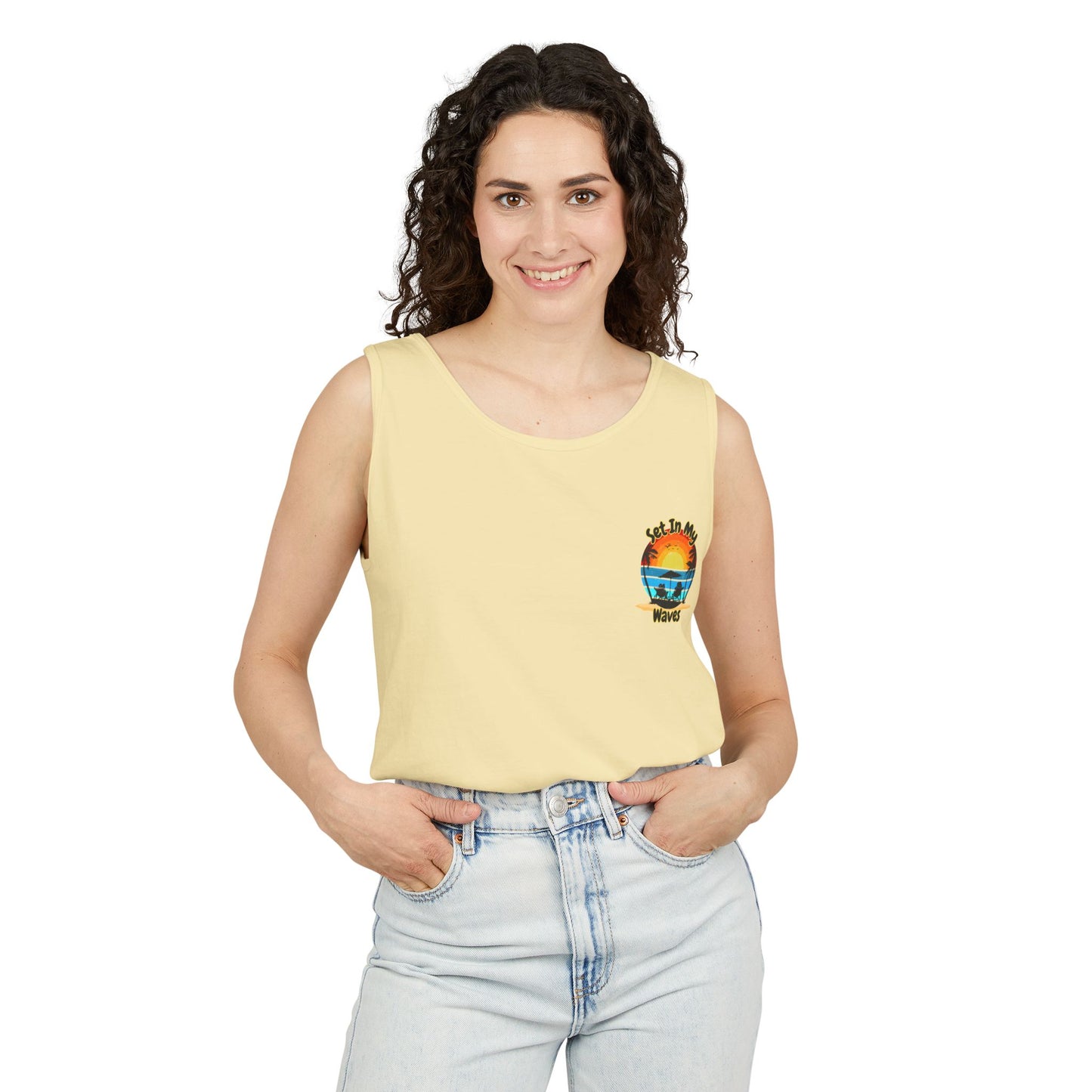 "Set In My Waves" Tropical Paradise Tank Top