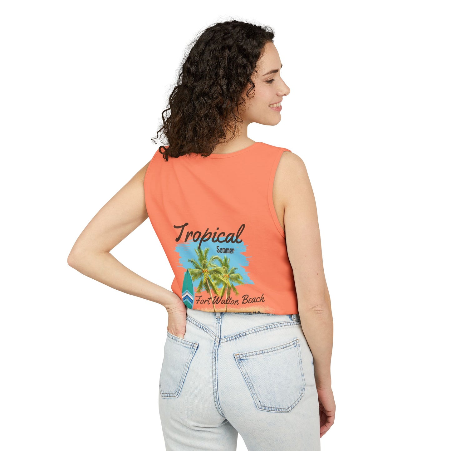 Tropical Paradise Tank Top(Print on Front/Back)