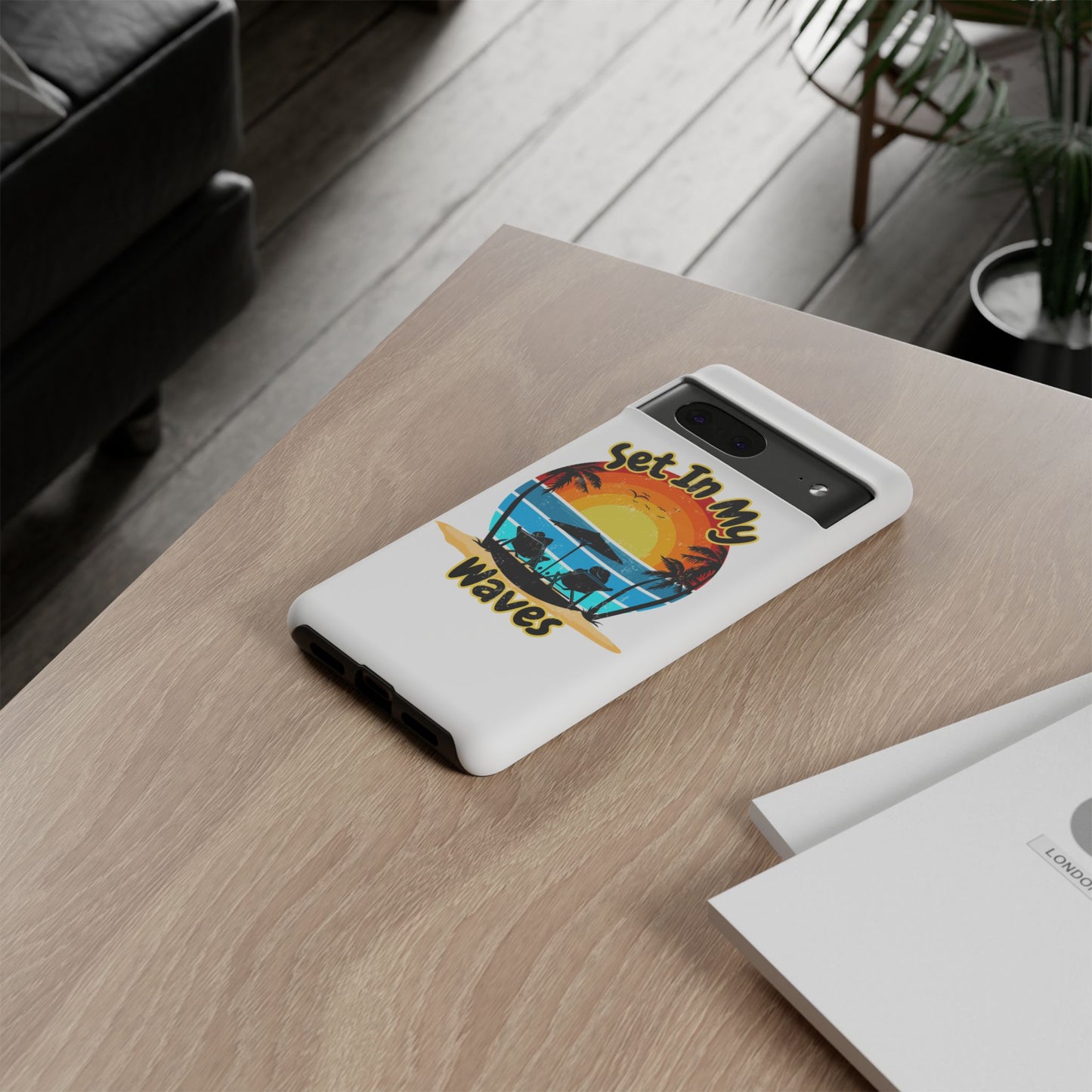 "Set In My Waves" Tropical Surf Beach Paradise Phone Case